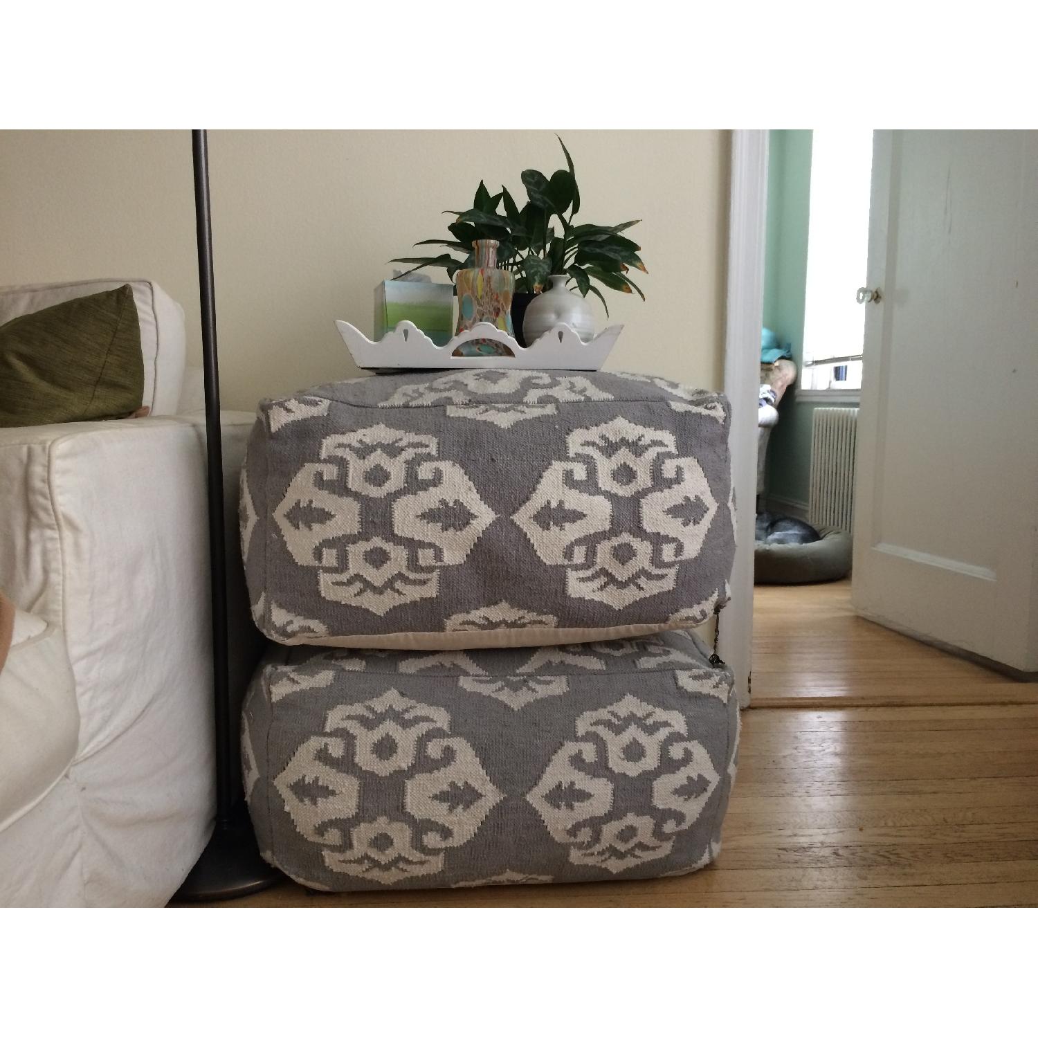 West Elm Pouf/Ottoman - image-3