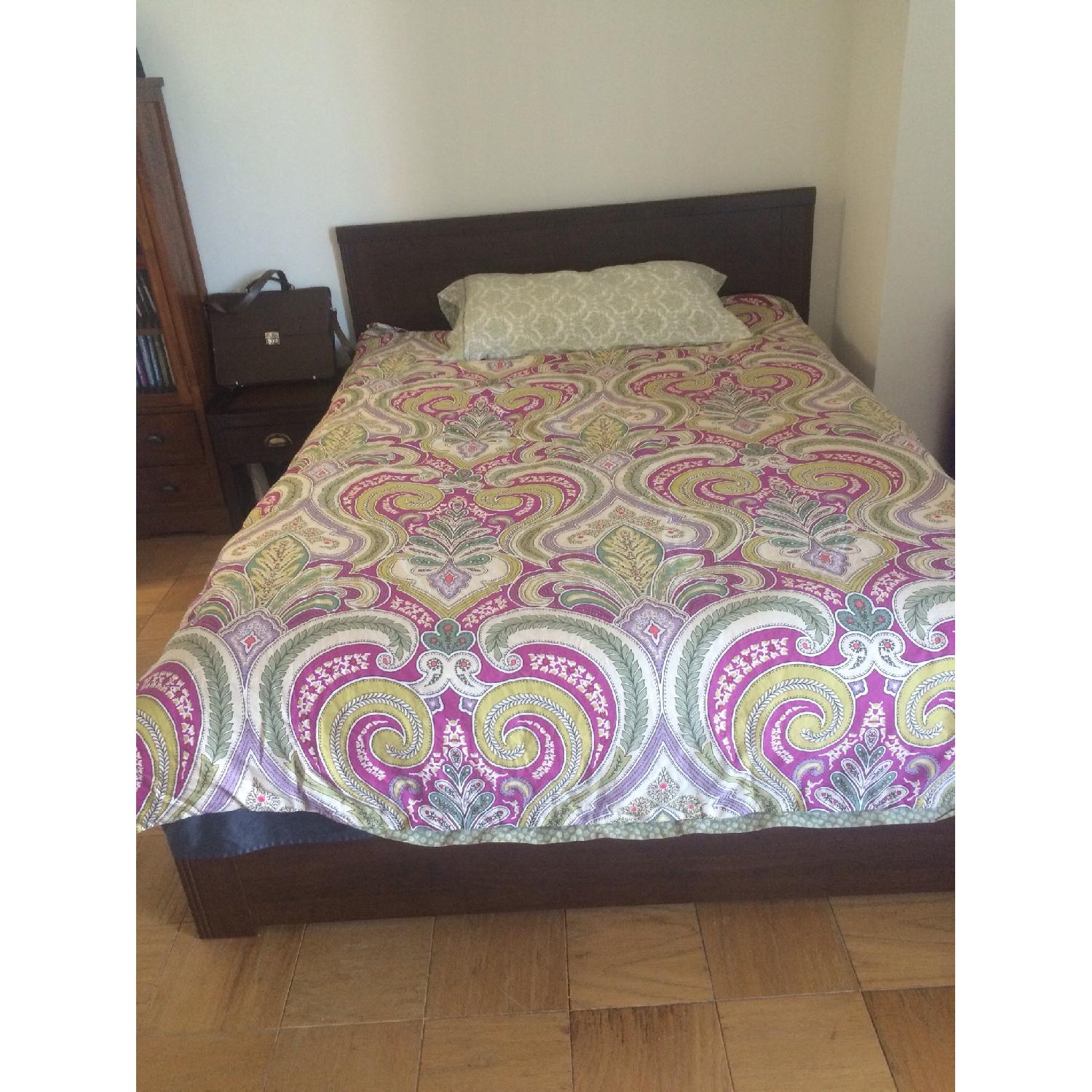 Ikea Brown Full Size Bed Frame - image-1