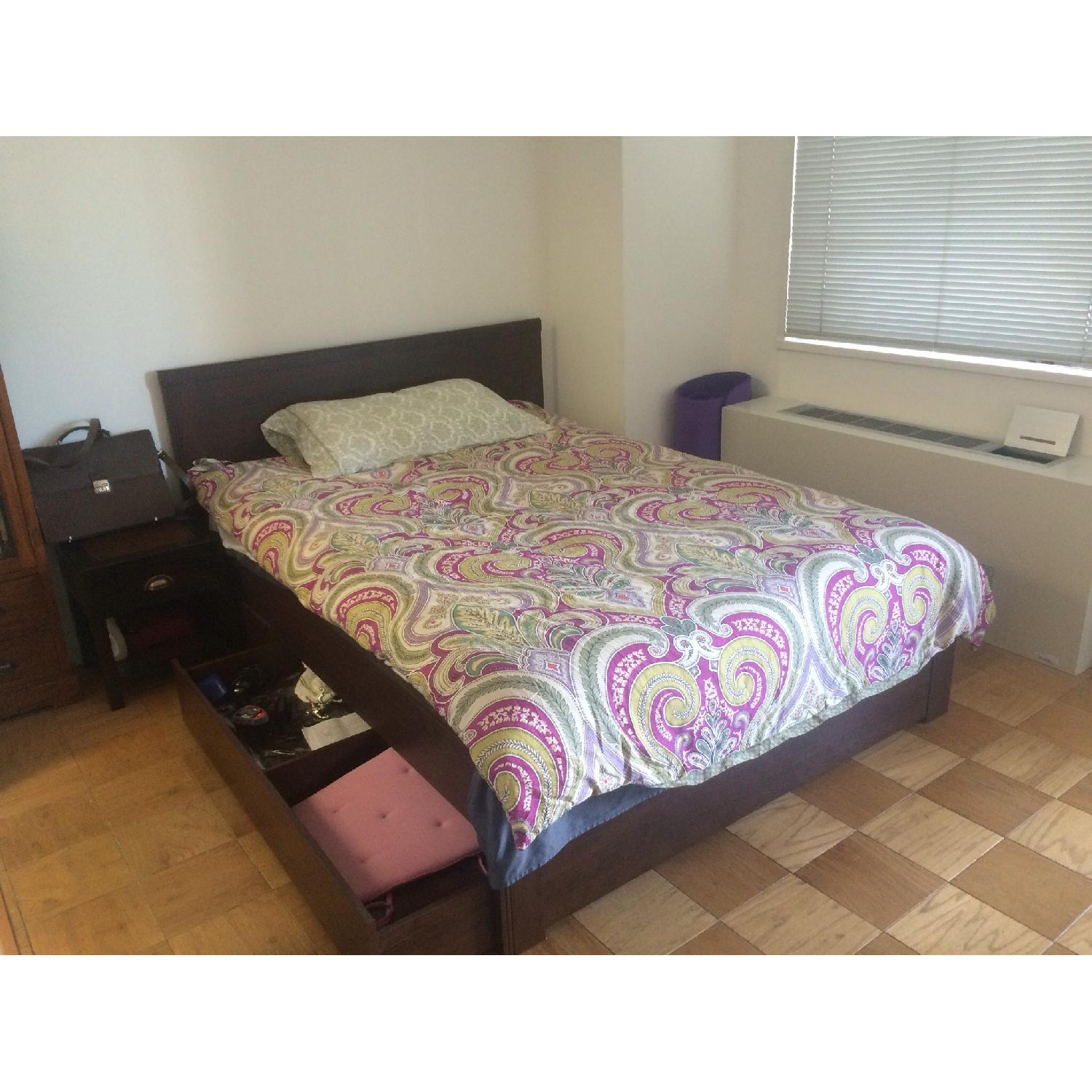 Ikea Brown Full Size Bed Frame - image-2