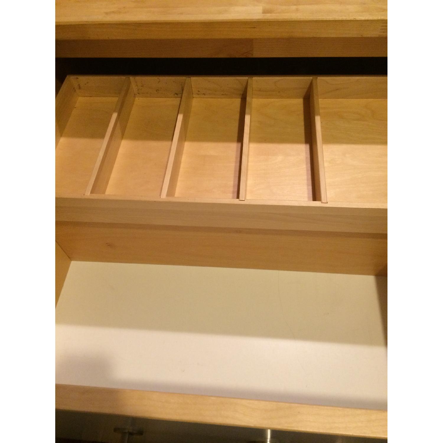 Ikea Varde Solid Birch Wood & Butcher Block Dining Table - image-3