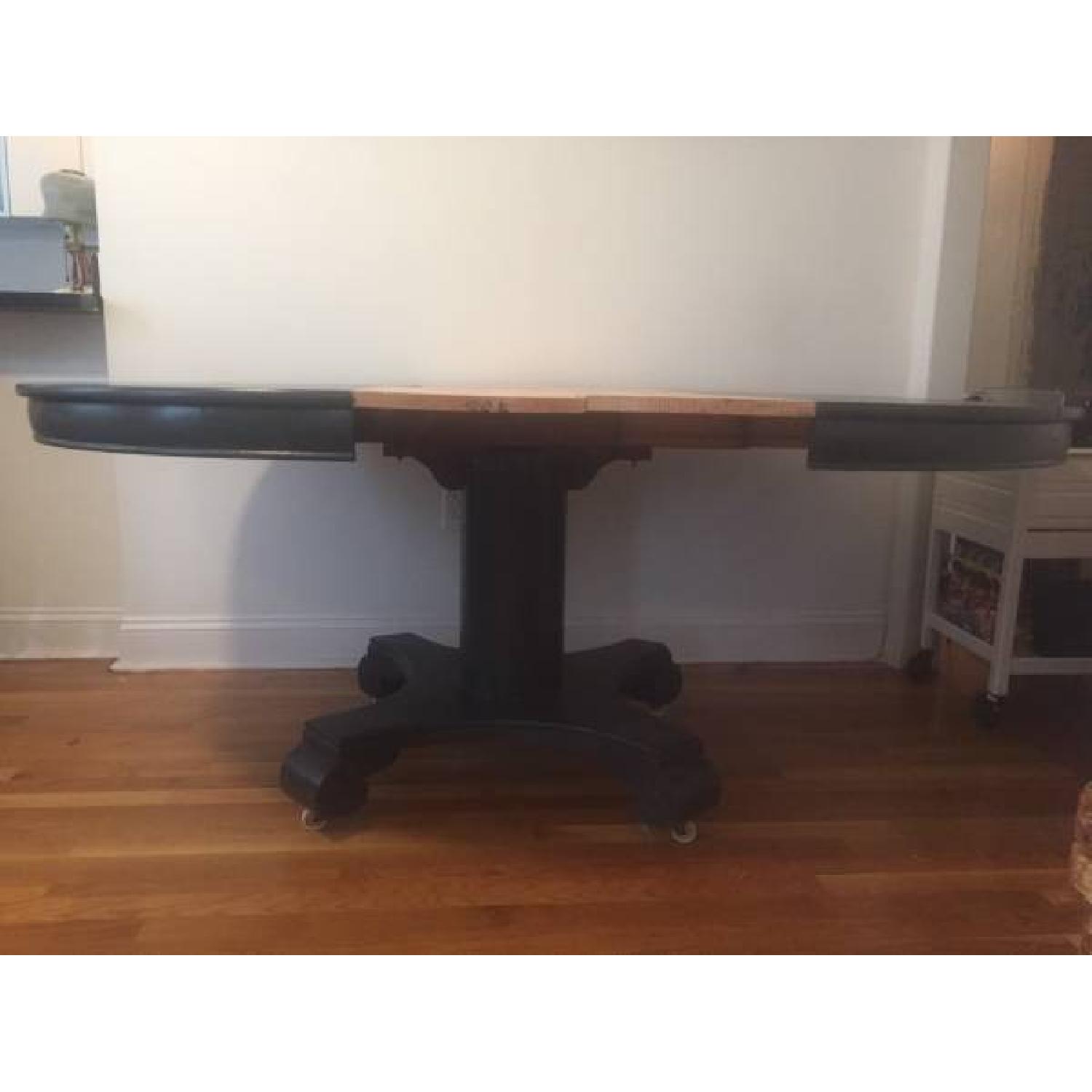 Vintage Round Expandable Dining Table - image-2