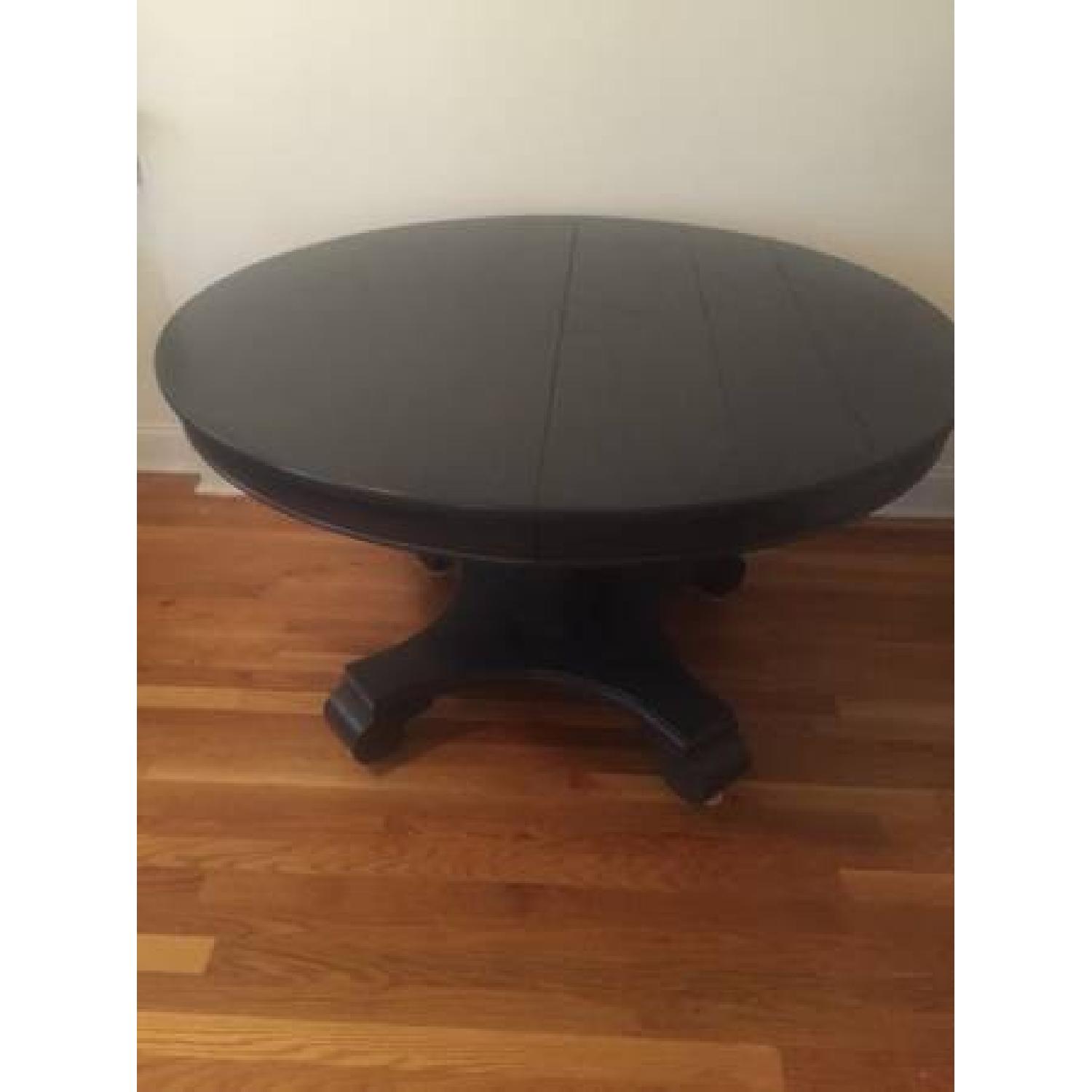 Vintage Round Expandable Dining Table - image-5