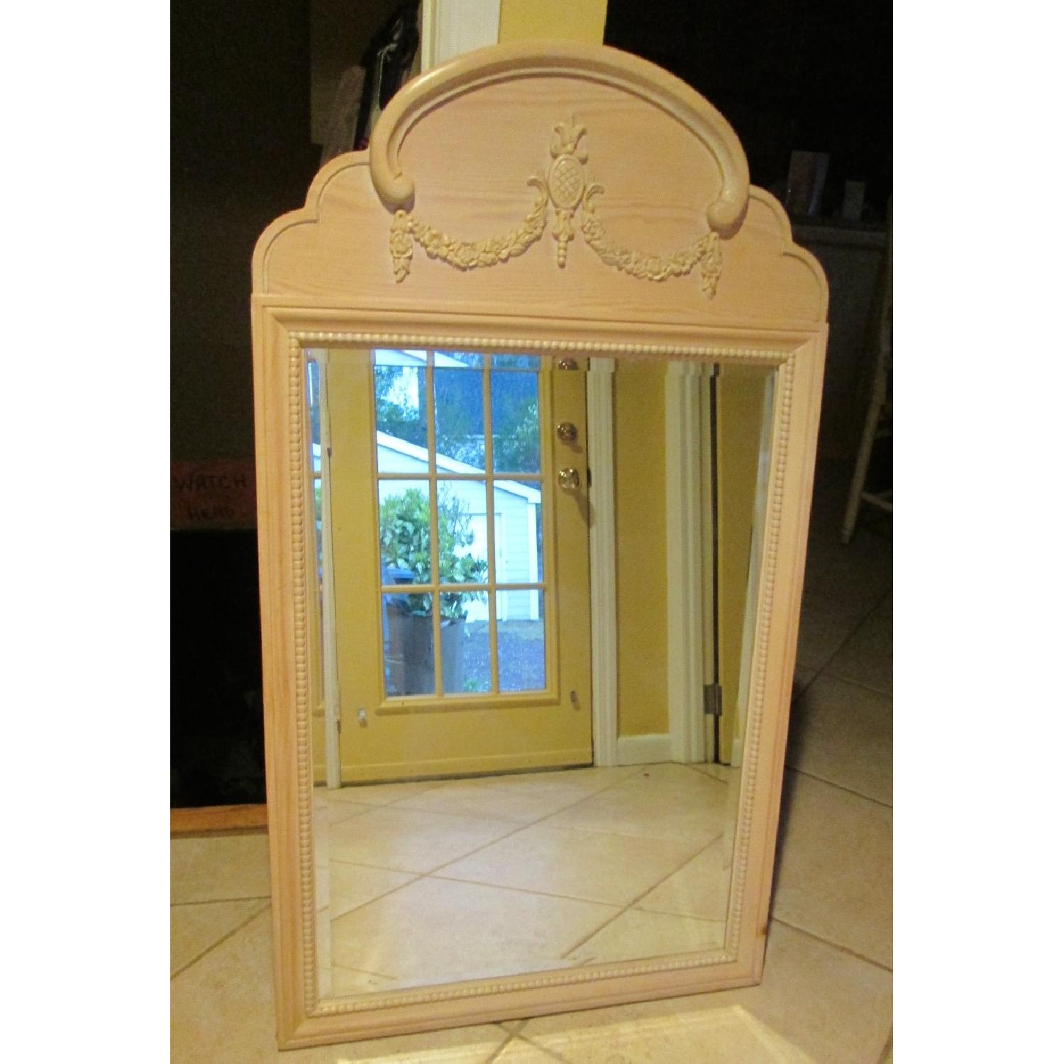 Lexington Furniture Off White Wood Mirror - image-1