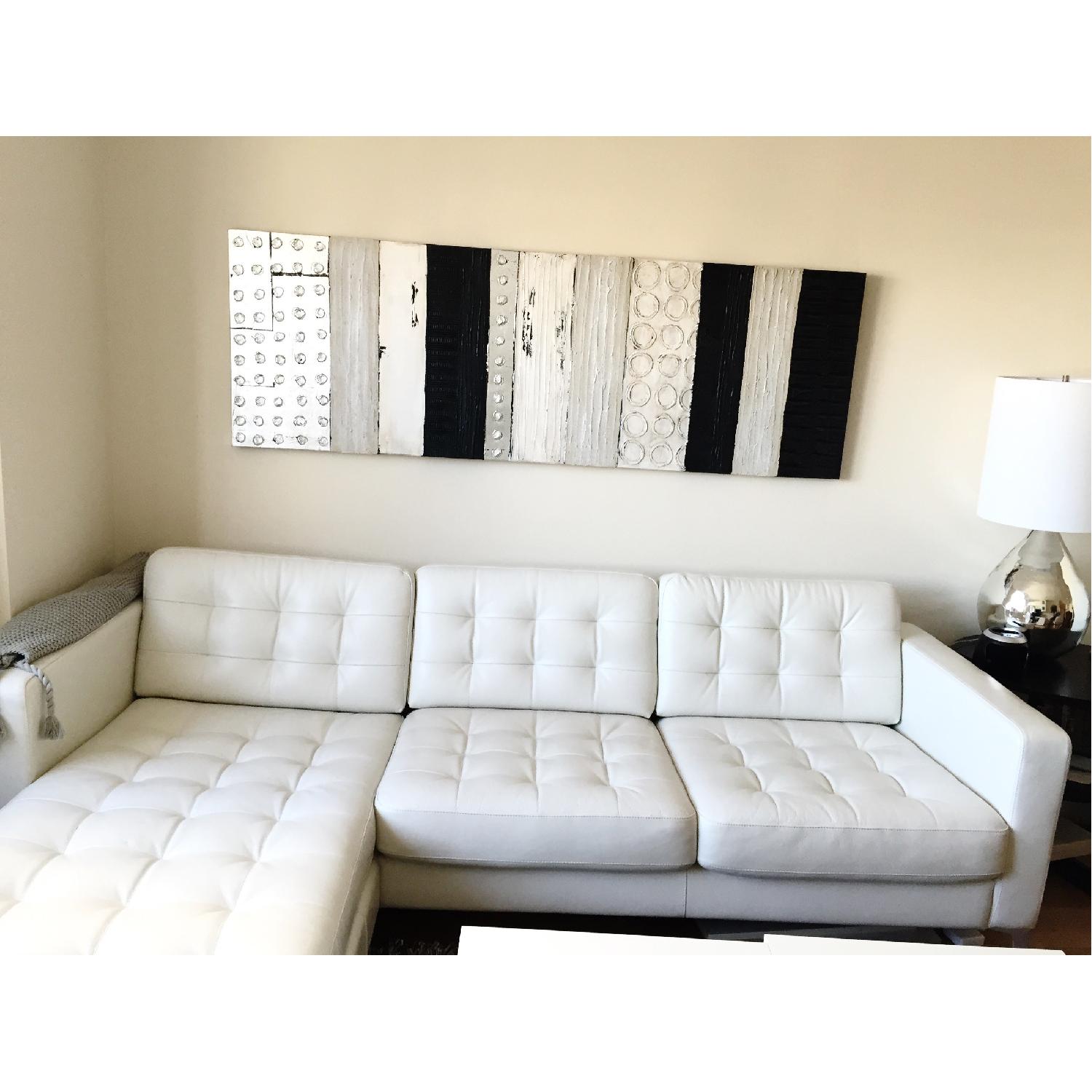 Ikea Landskrona Collection White Sectional Sofa - image-3