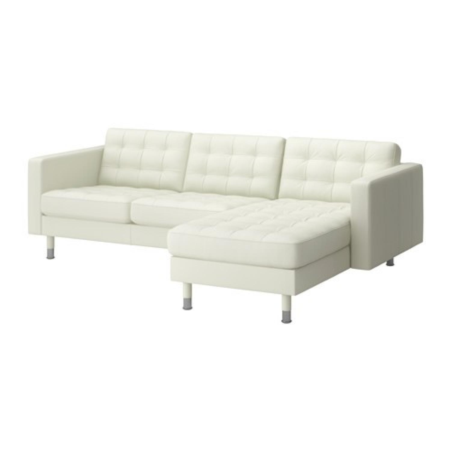 Ikea Landskrona Collection White Sectional Sofa - image-5