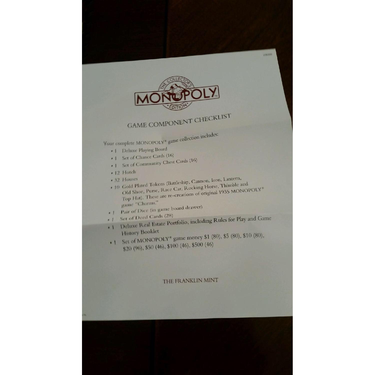 Franklin Mint Monopoly Display Table - image-6