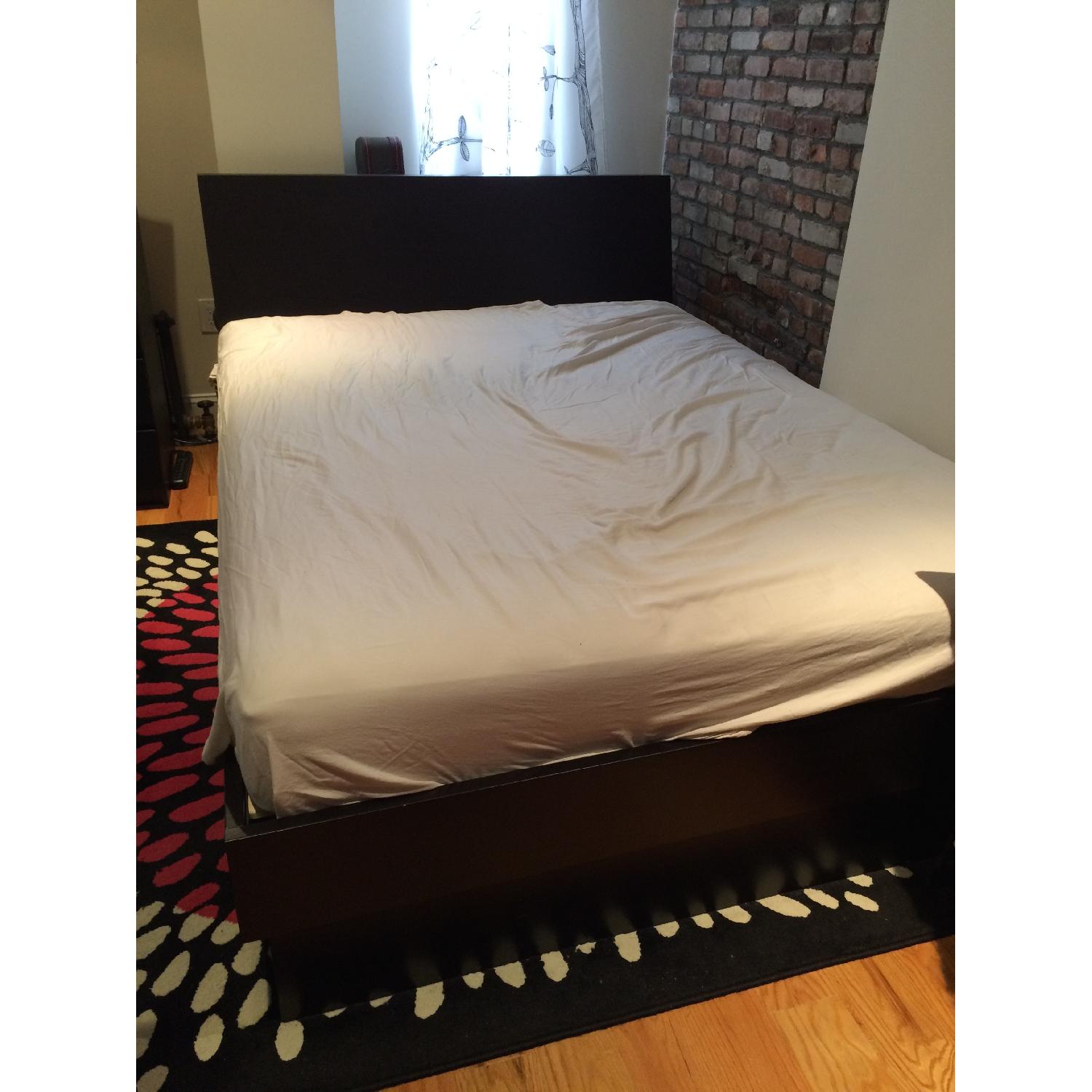 Ikea Oppdal Queen Bed Frame with Storage AptDeco