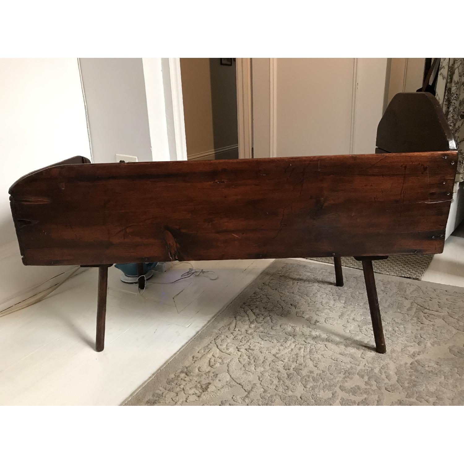 Dark Brown Wood Coffee Table - image-2