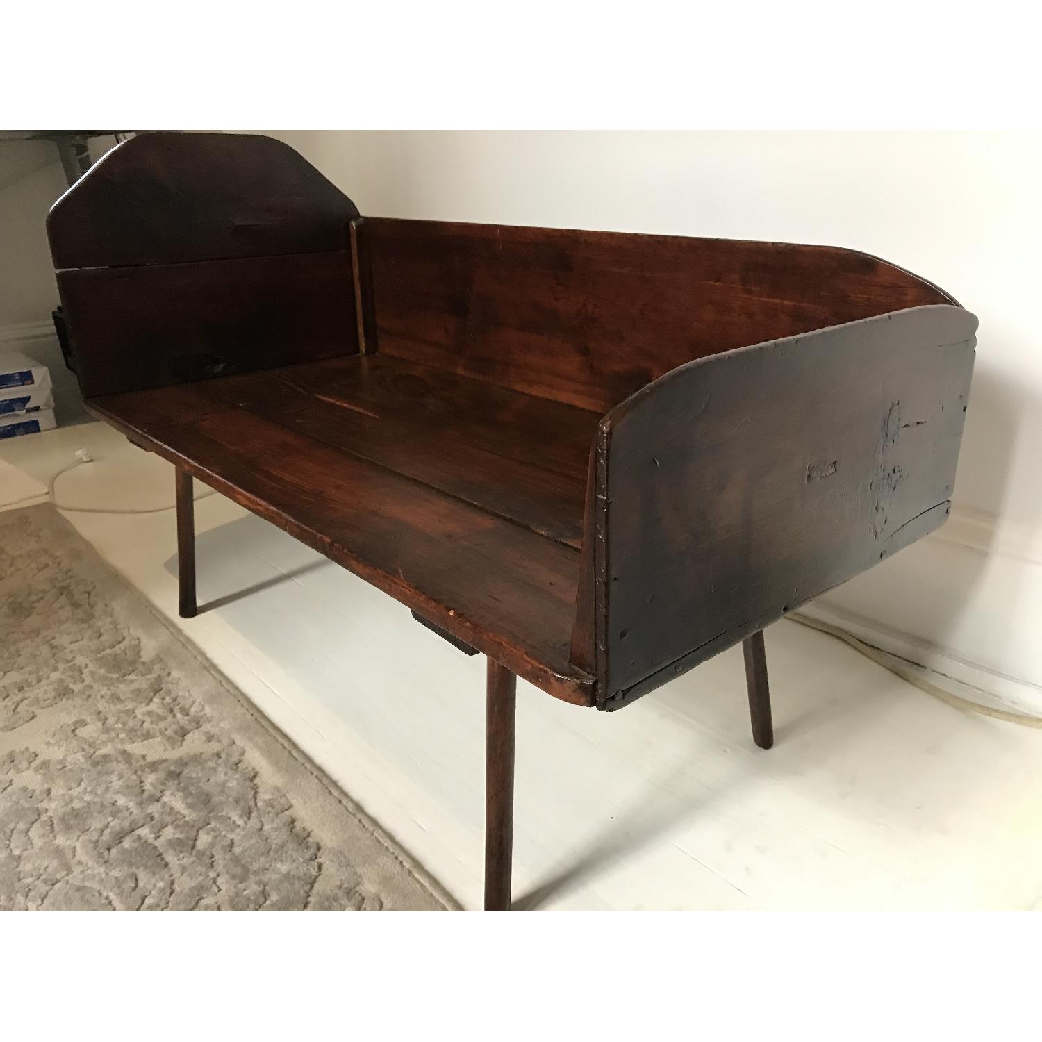 Dark Brown Wood Coffee Table - image-3