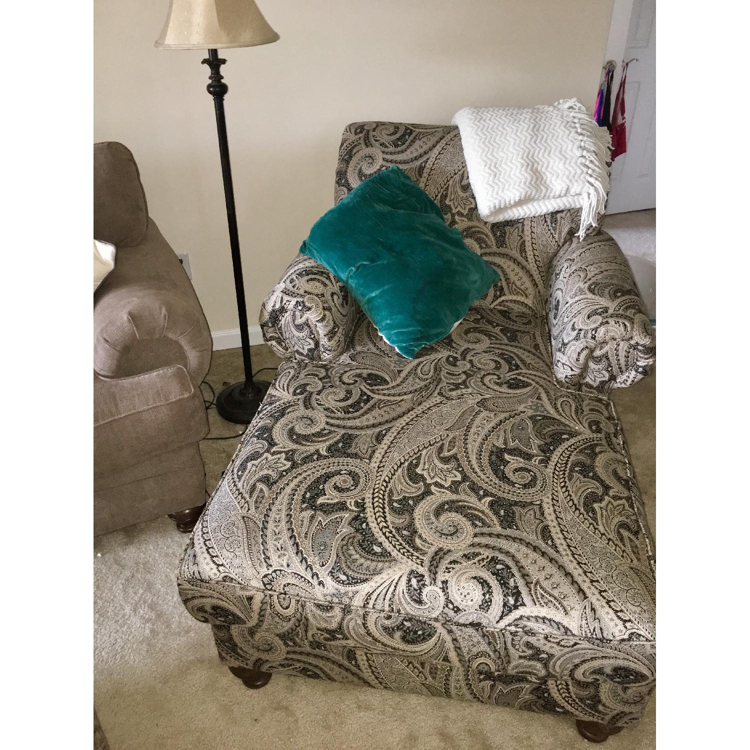 Beautyrest Couch + Chaise & Ottoman - image-4