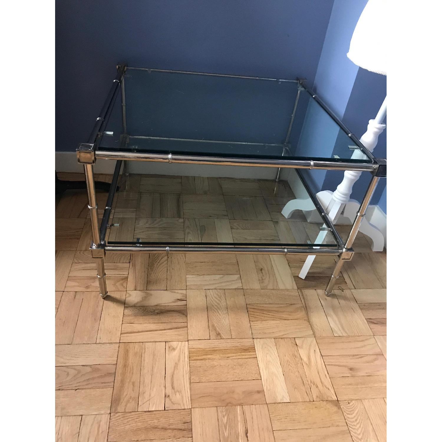 Jonathan Adler Meurice 2 Tier Glass Table - image-1