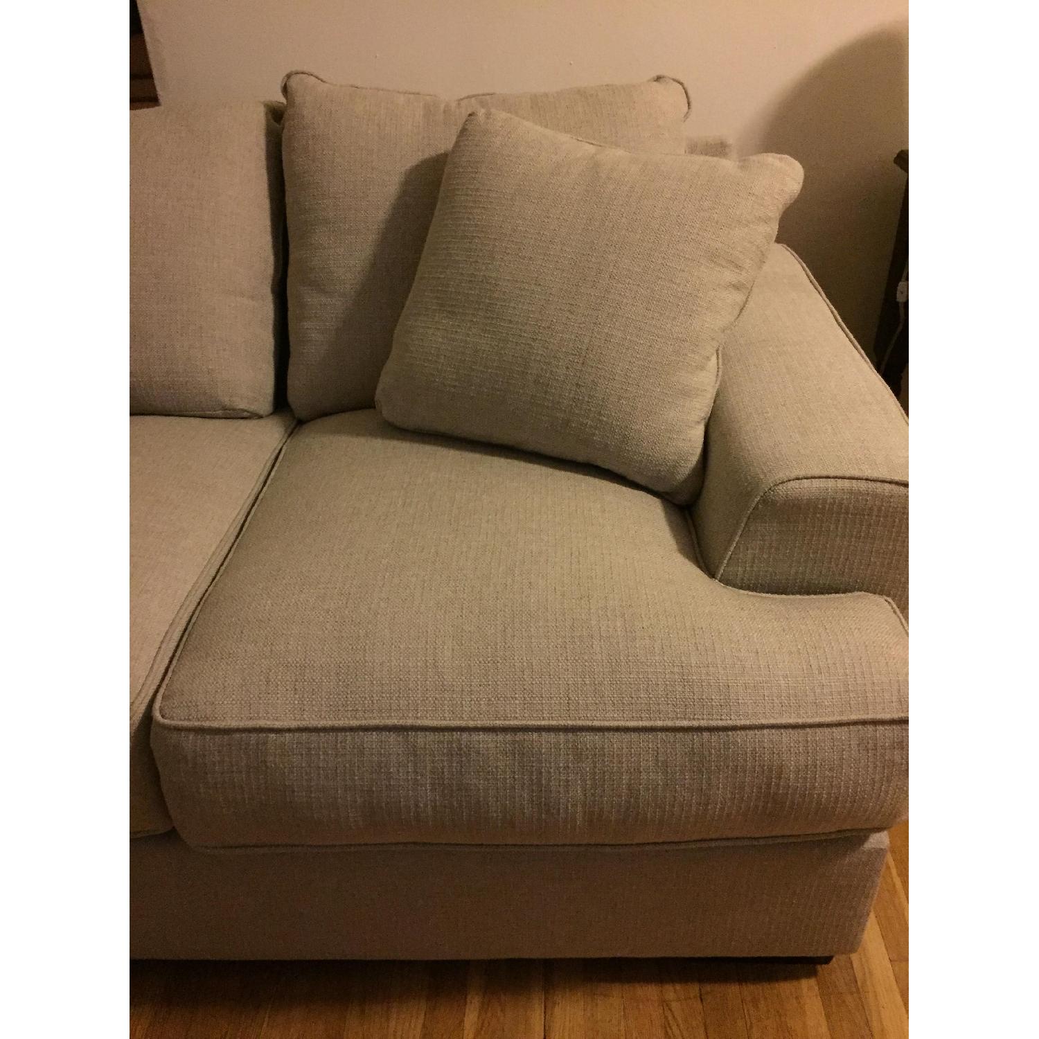 Beige L-Shaped Sectional Sofa - image-2