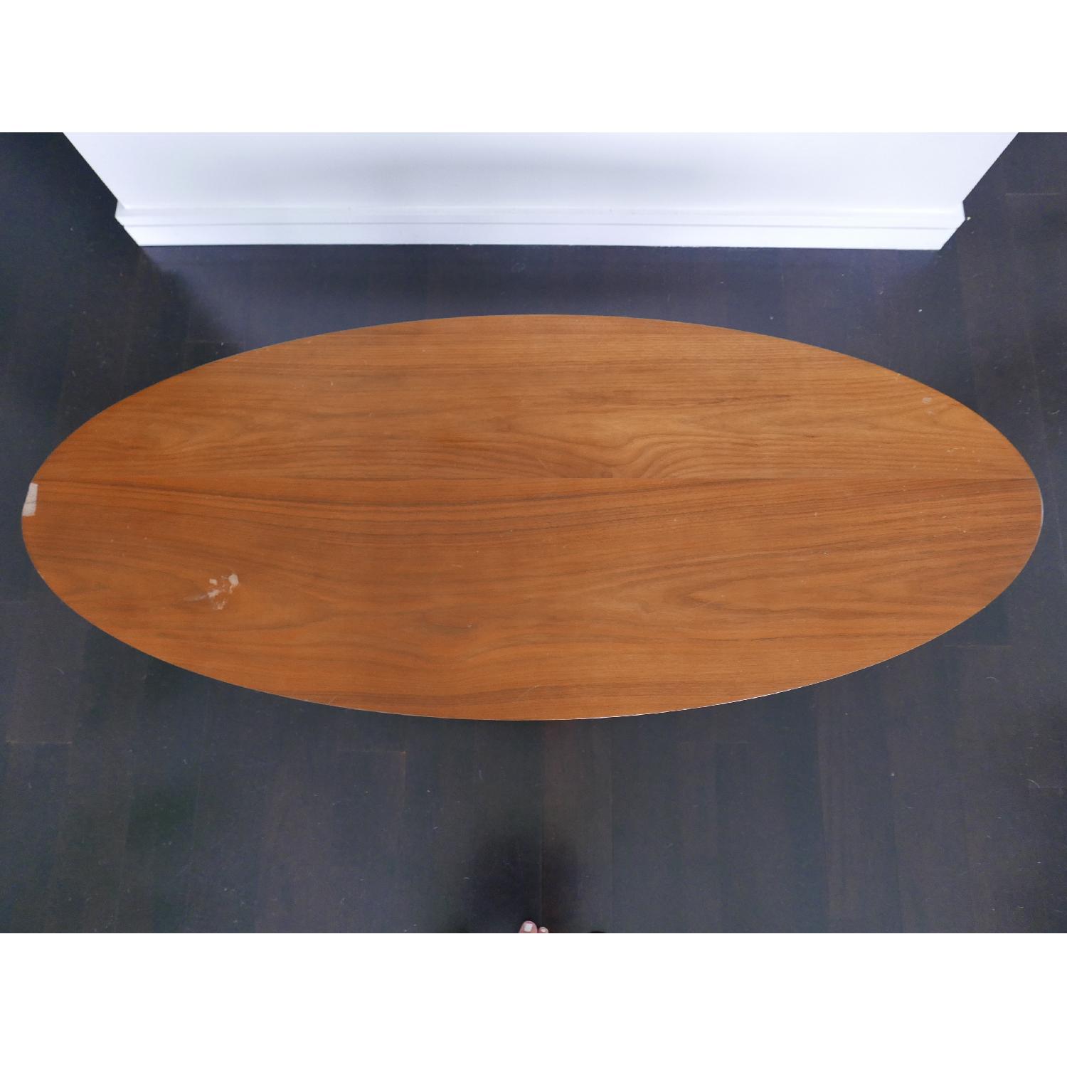 West Elm Reeve Mid-Century Oval Coffee Table in Pecan - image-5