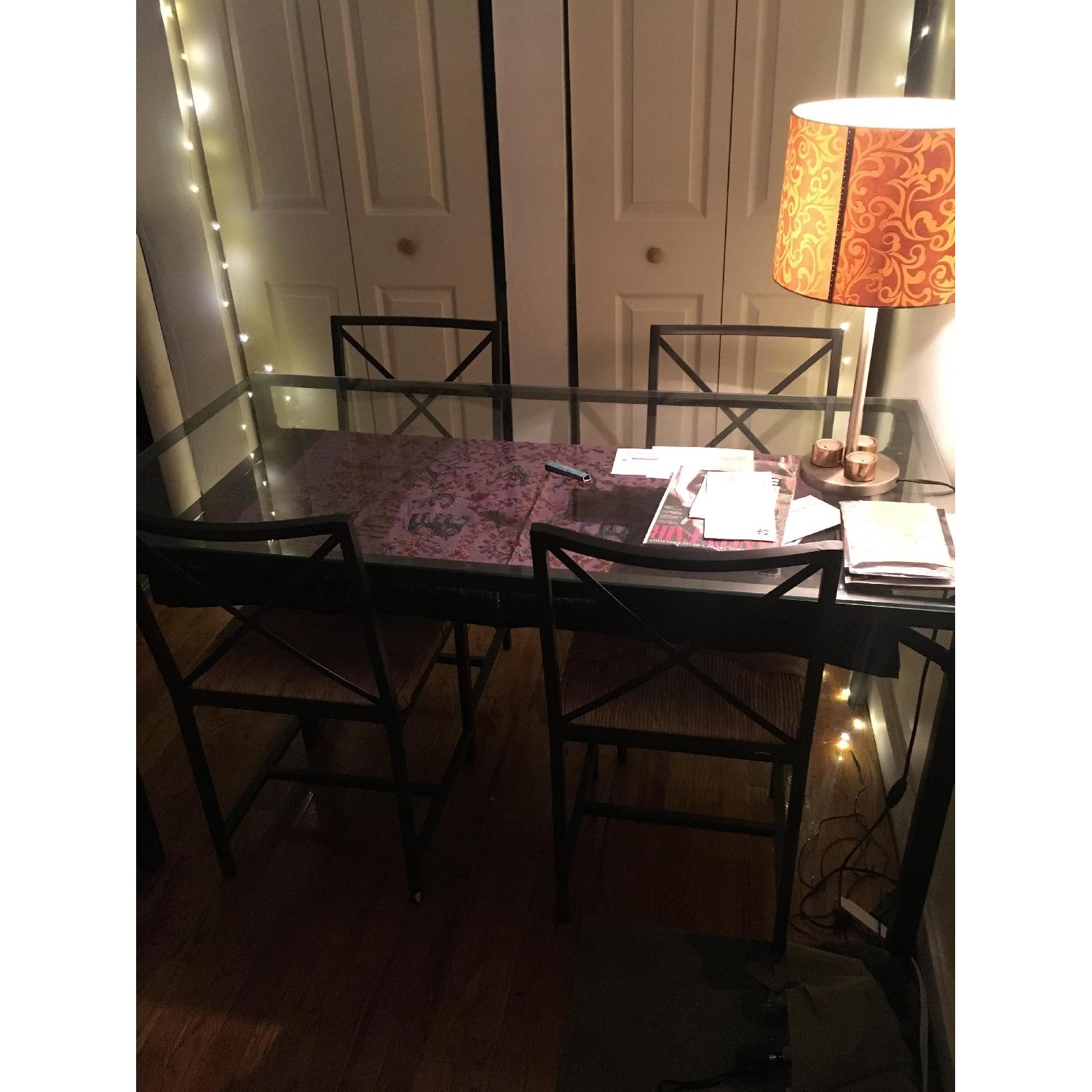 Ikea Granas Glass Top Table w/ 4 Chairs - image-1