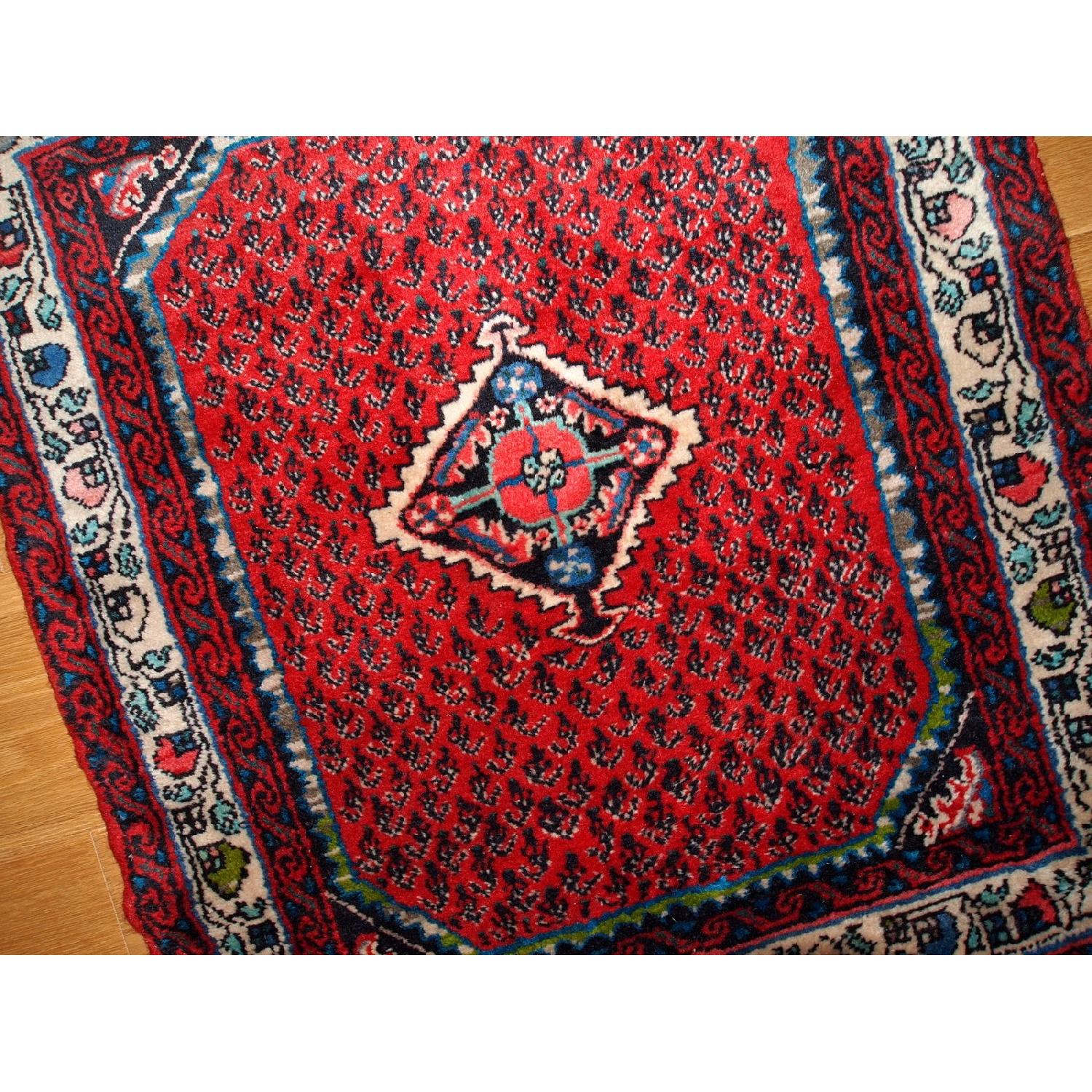 Vintage 1980s Persian Hamadan Rug - image-3