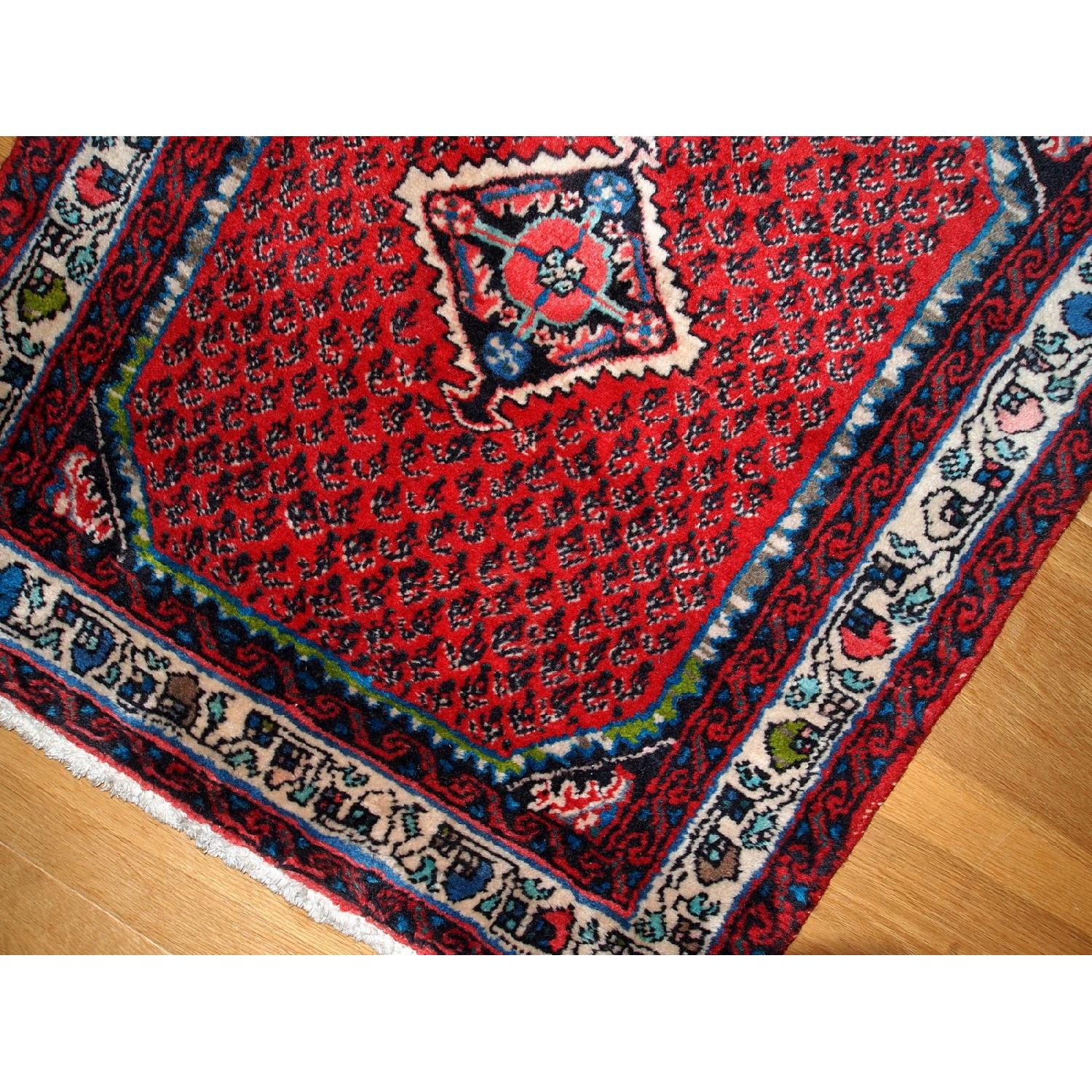 Vintage 1980s Persian Hamadan Rug - image-4