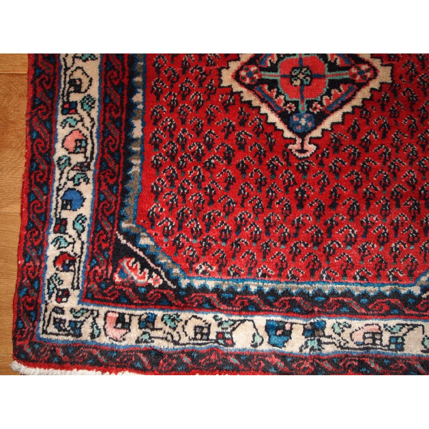 Vintage 1980s Persian Hamadan Rug - image-5