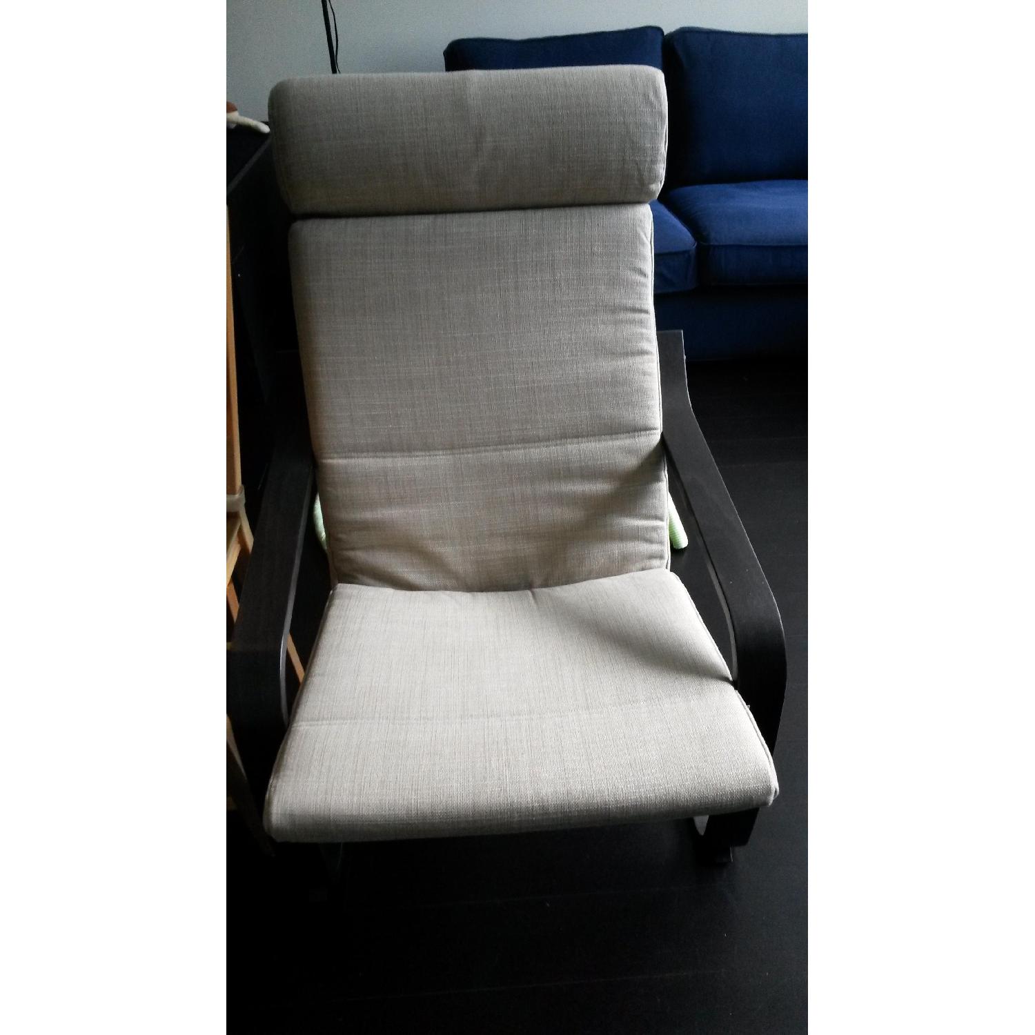 Ikea Poang Armchair in Dark Brown - image-1