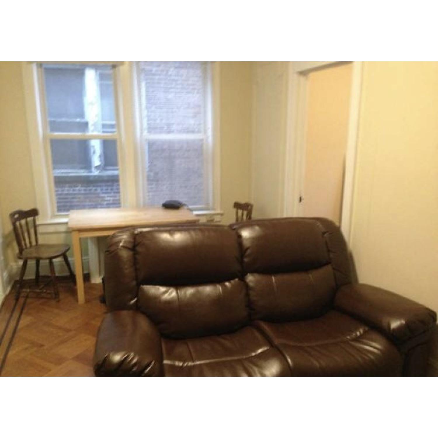 Brown Leather Recliner Loveseat - image-4