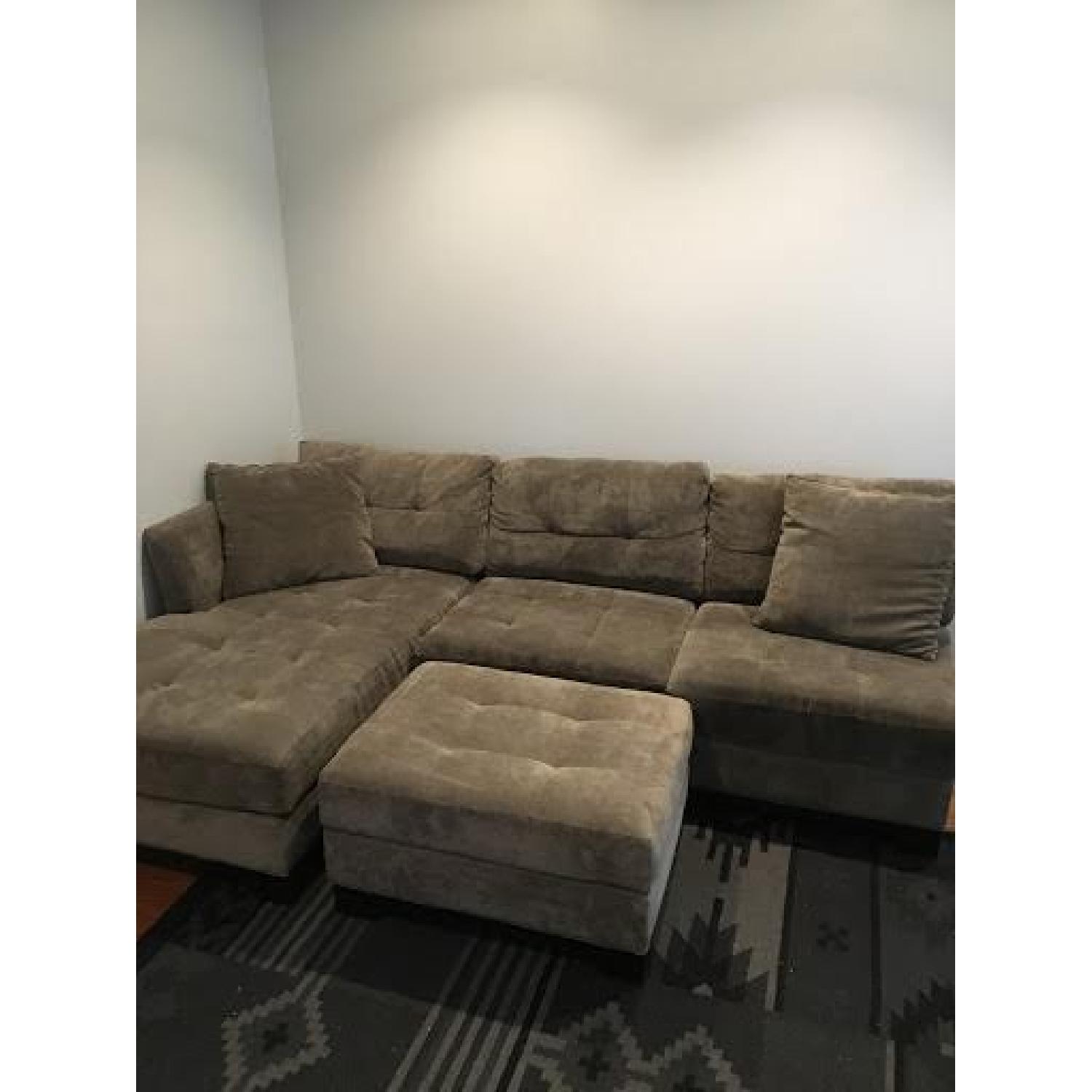 Macy's U-Shaped Sectional - image-1