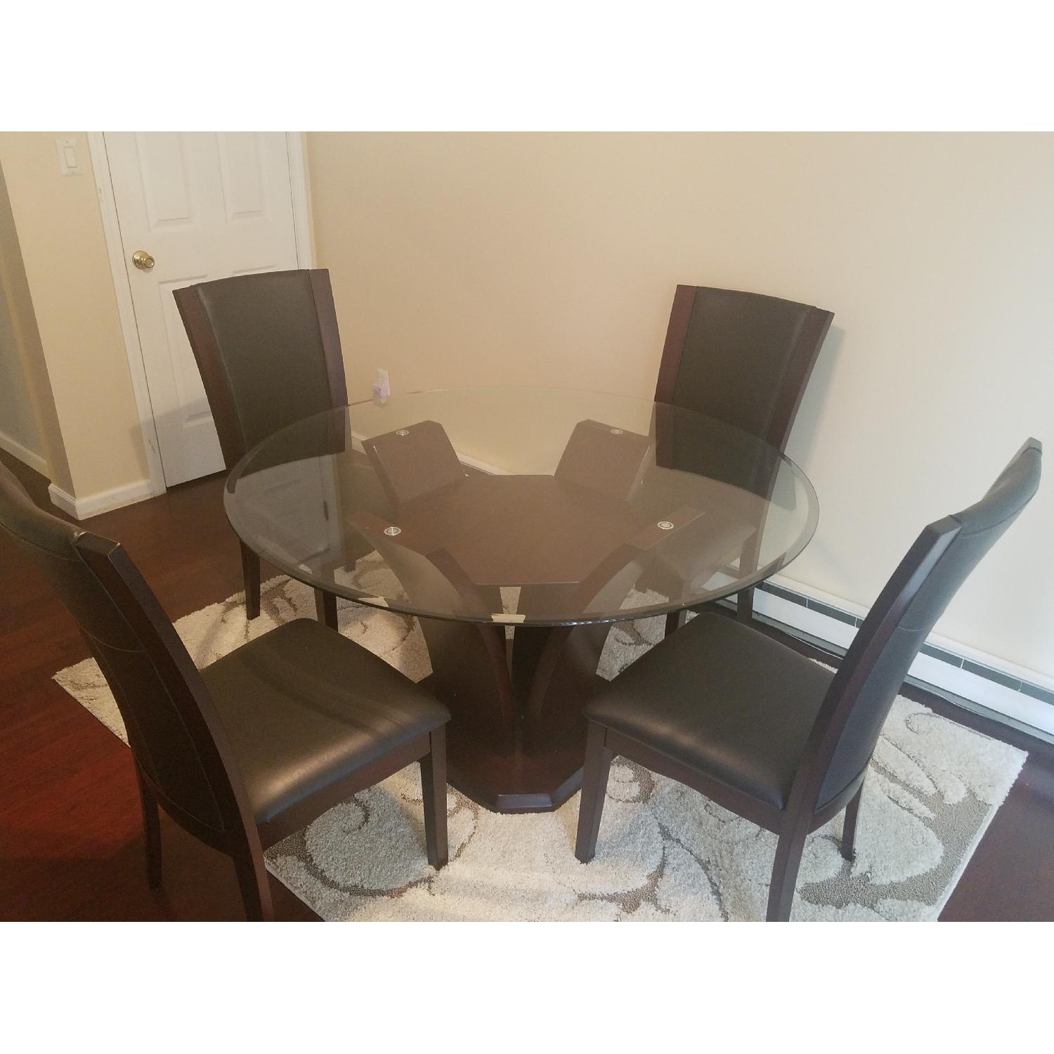 Venice 5 Piece Glass Dining Set - image-1