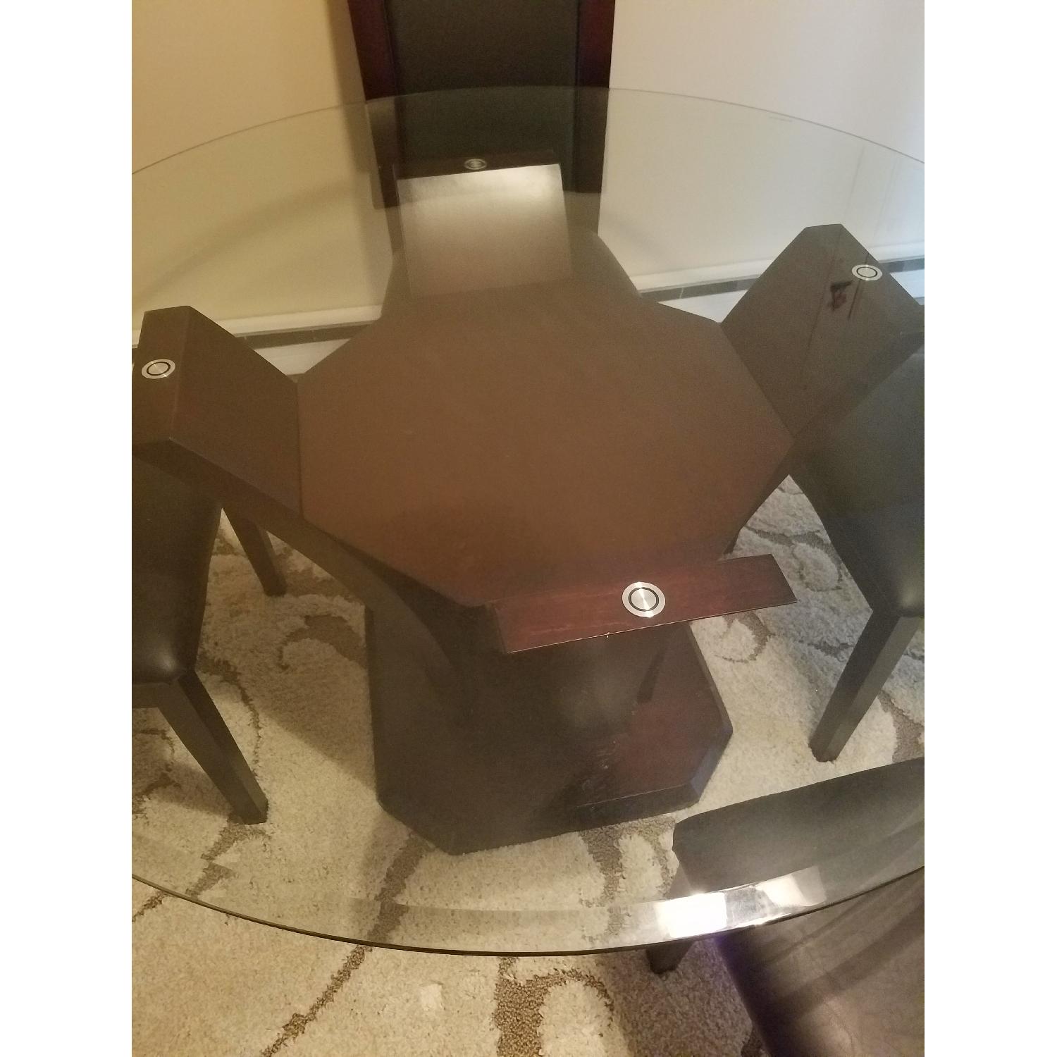 Venice 5 Piece Glass Dining Set - image-6