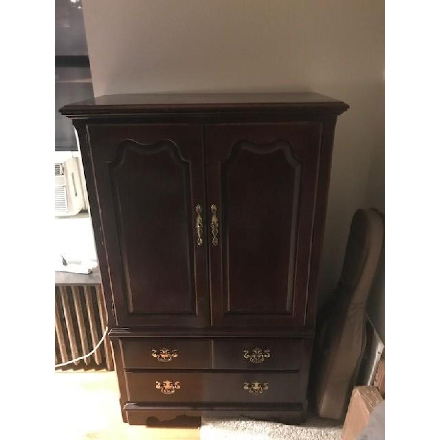 Cherry Wood Armoire - image-3