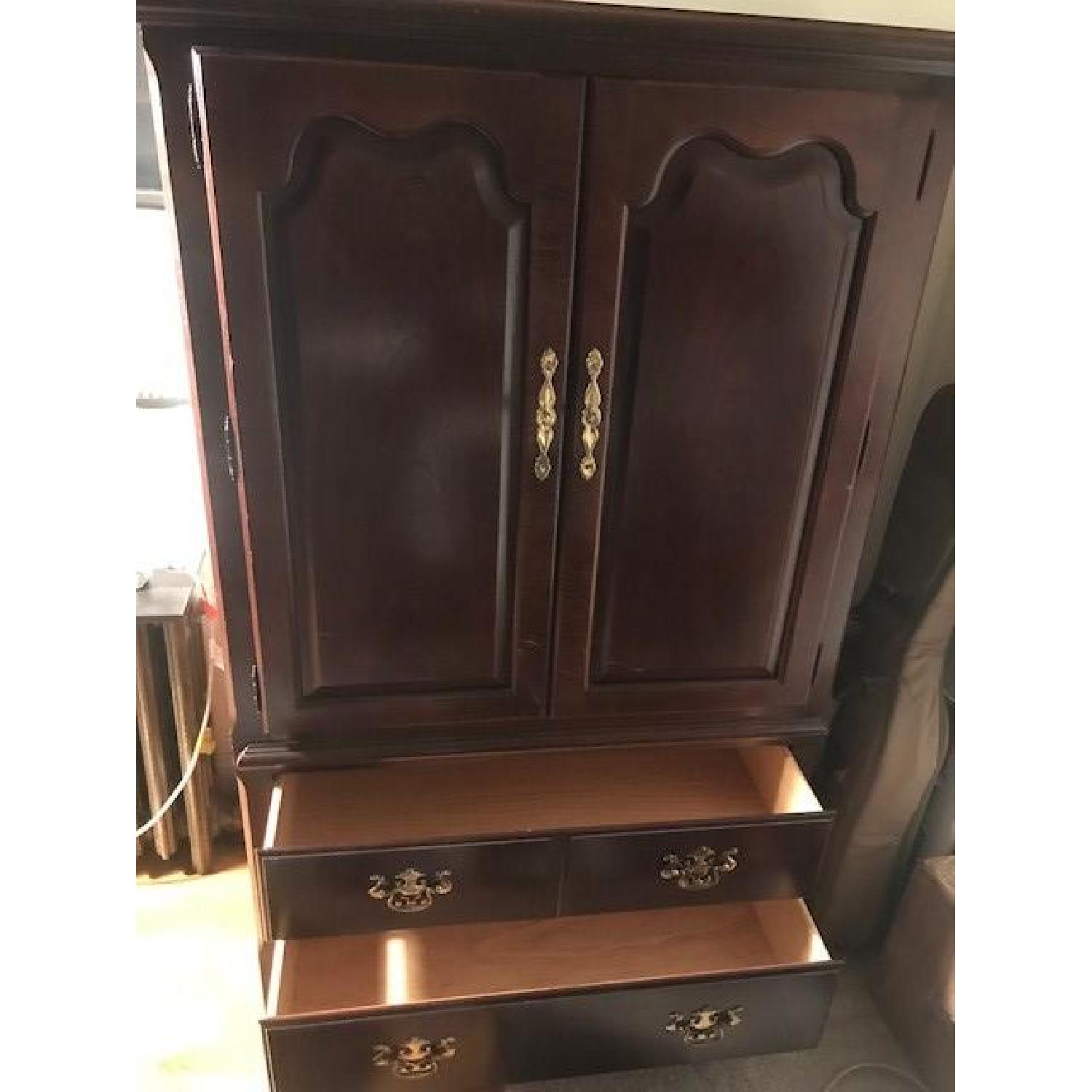 Cherry Wood Armoire - image-5