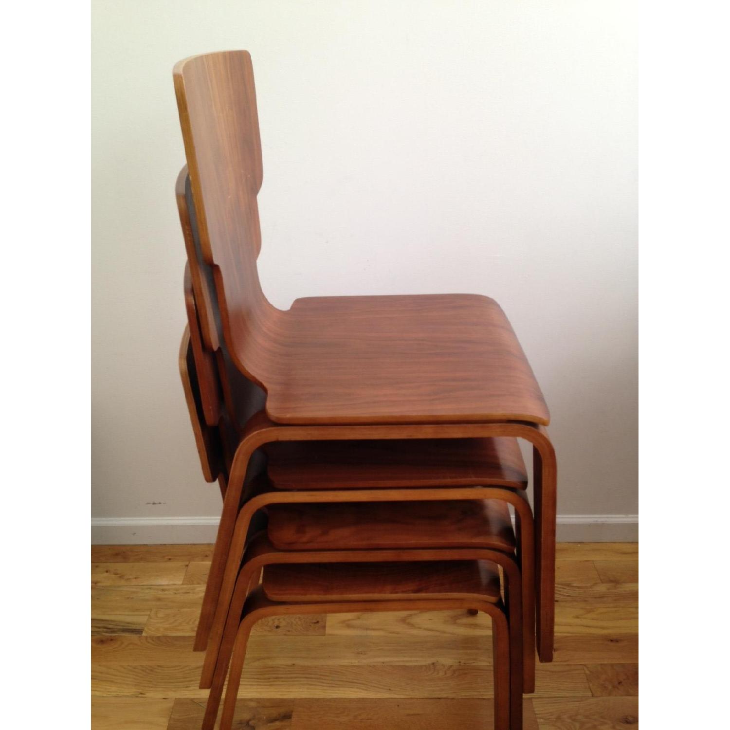 West Elm Stackable Bentwood Dining Chairs - image-1