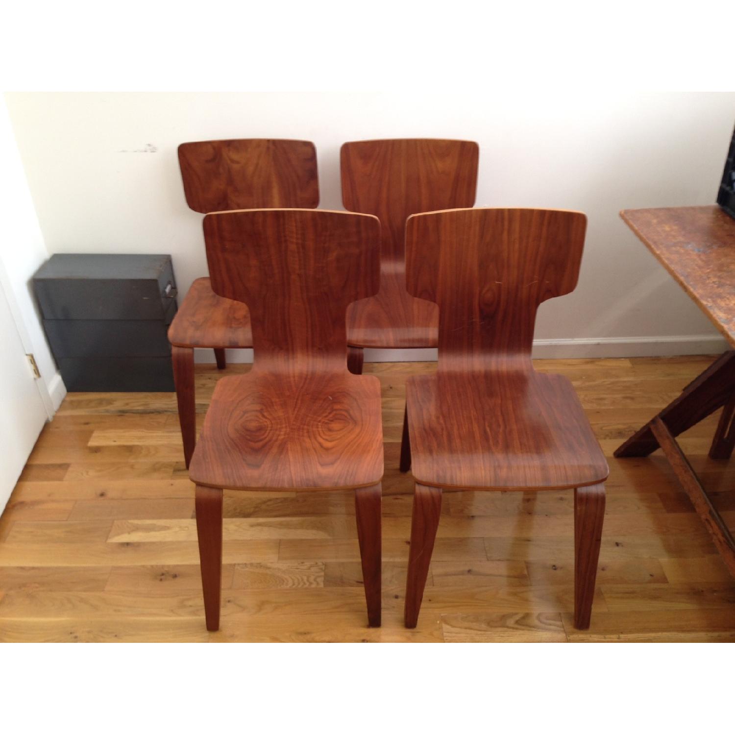 West Elm Stackable Bentwood Dining Chairs - image-12