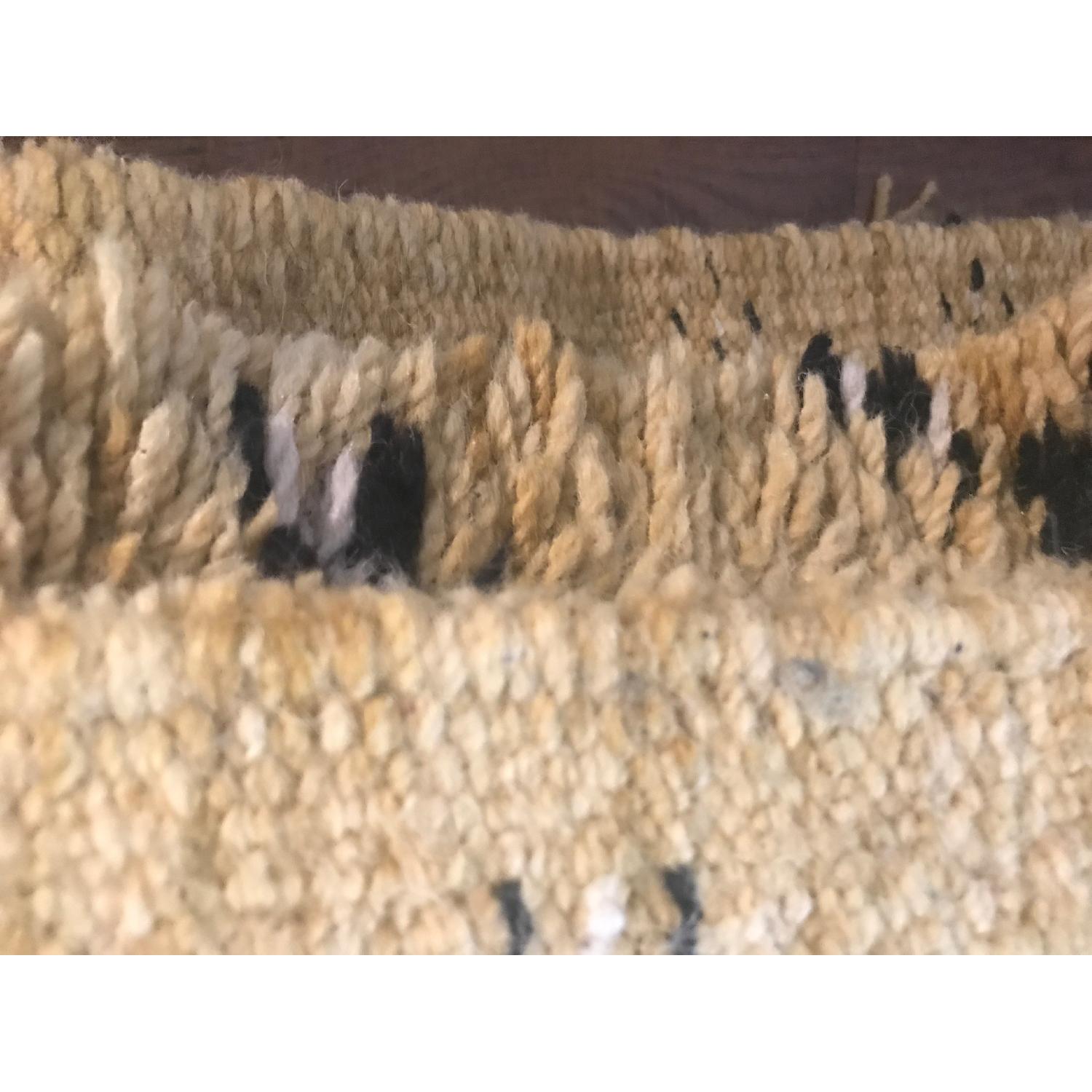 CB2 Kelso Hand Knotted Yellow Shag Rug - image-1