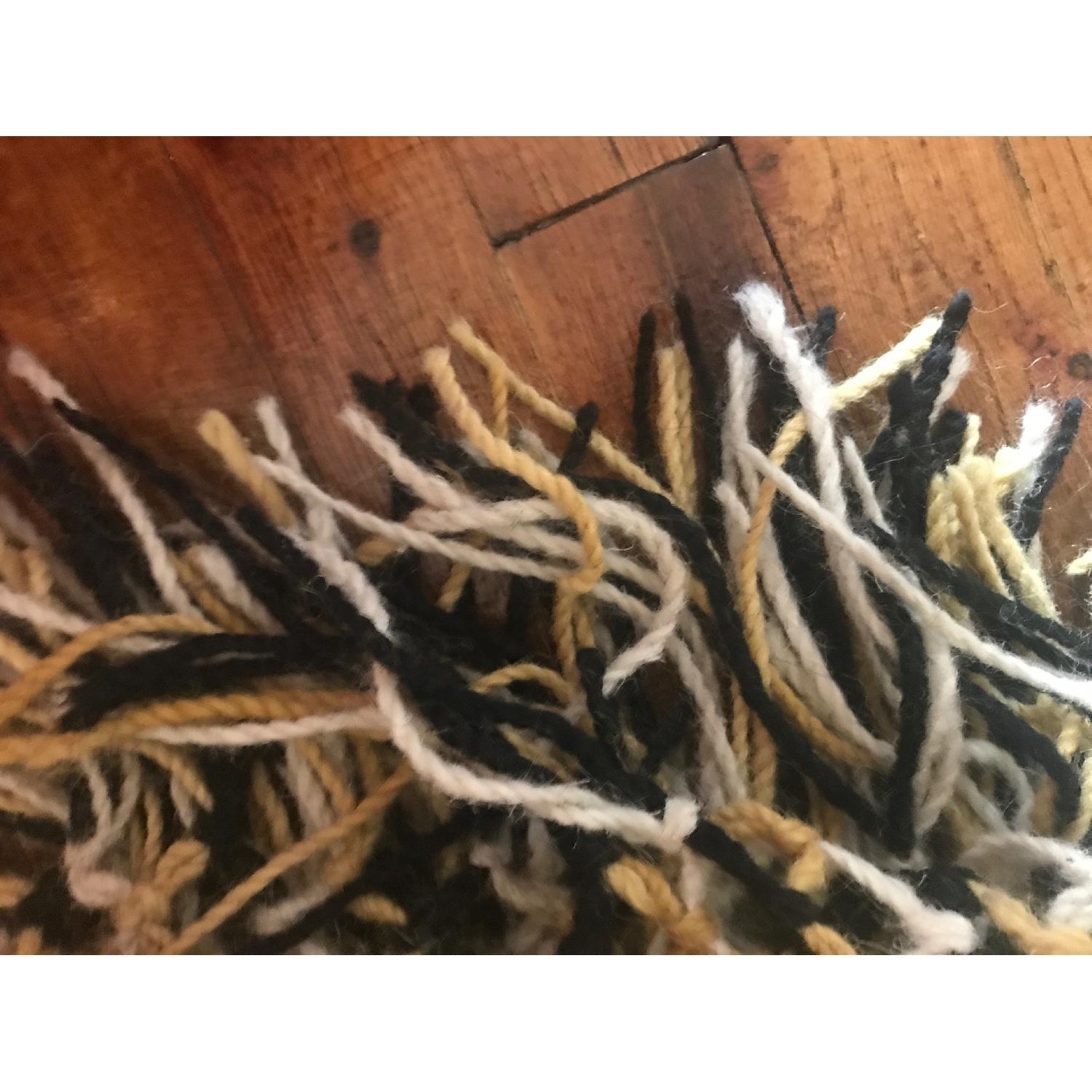 CB2 Kelso Hand Knotted Yellow Shag Rug - image-2