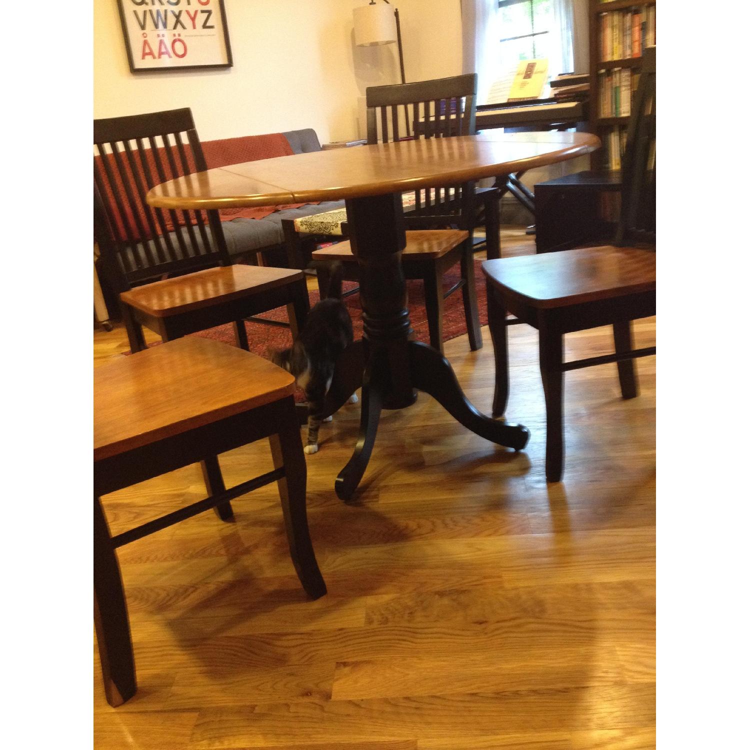 Round Folding Table w/ 4 Matching Chairs - image-3