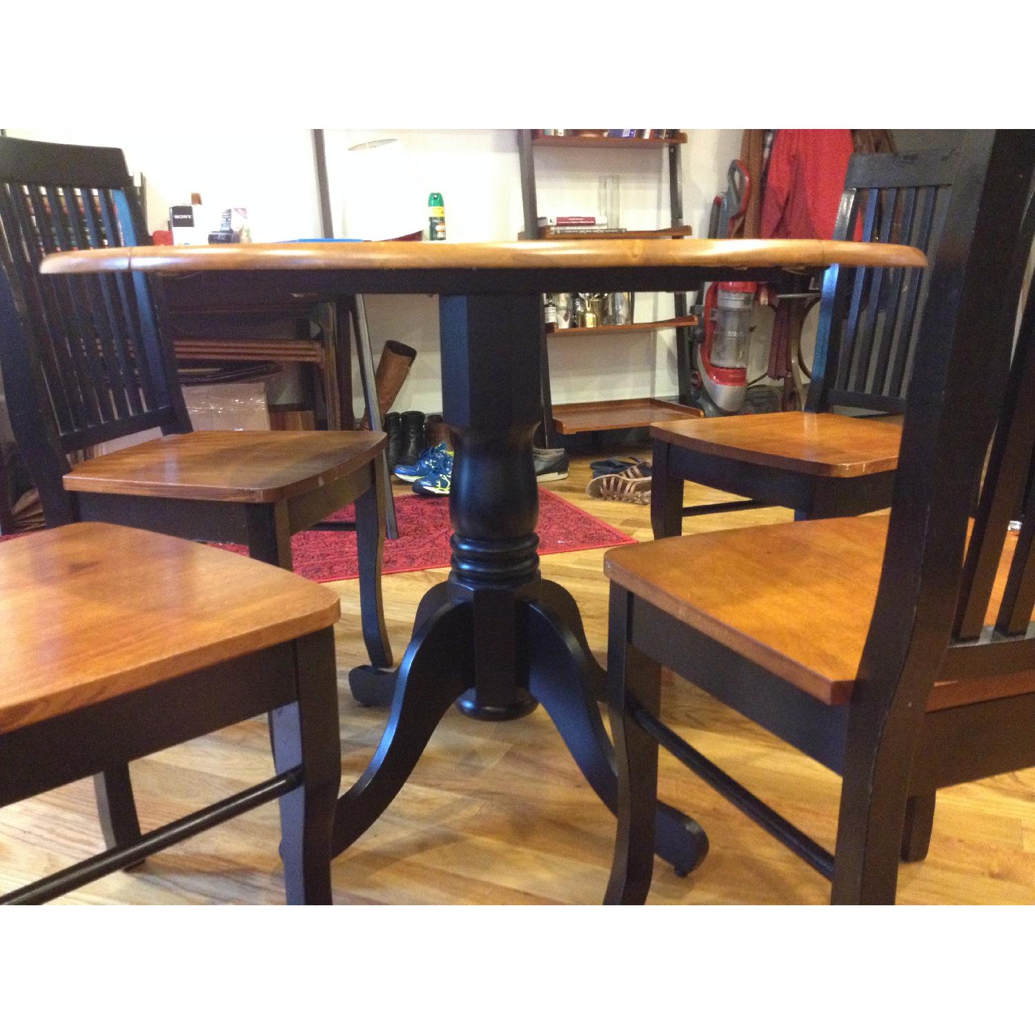 Round Folding Table w/ 4 Matching Chairs - image-4