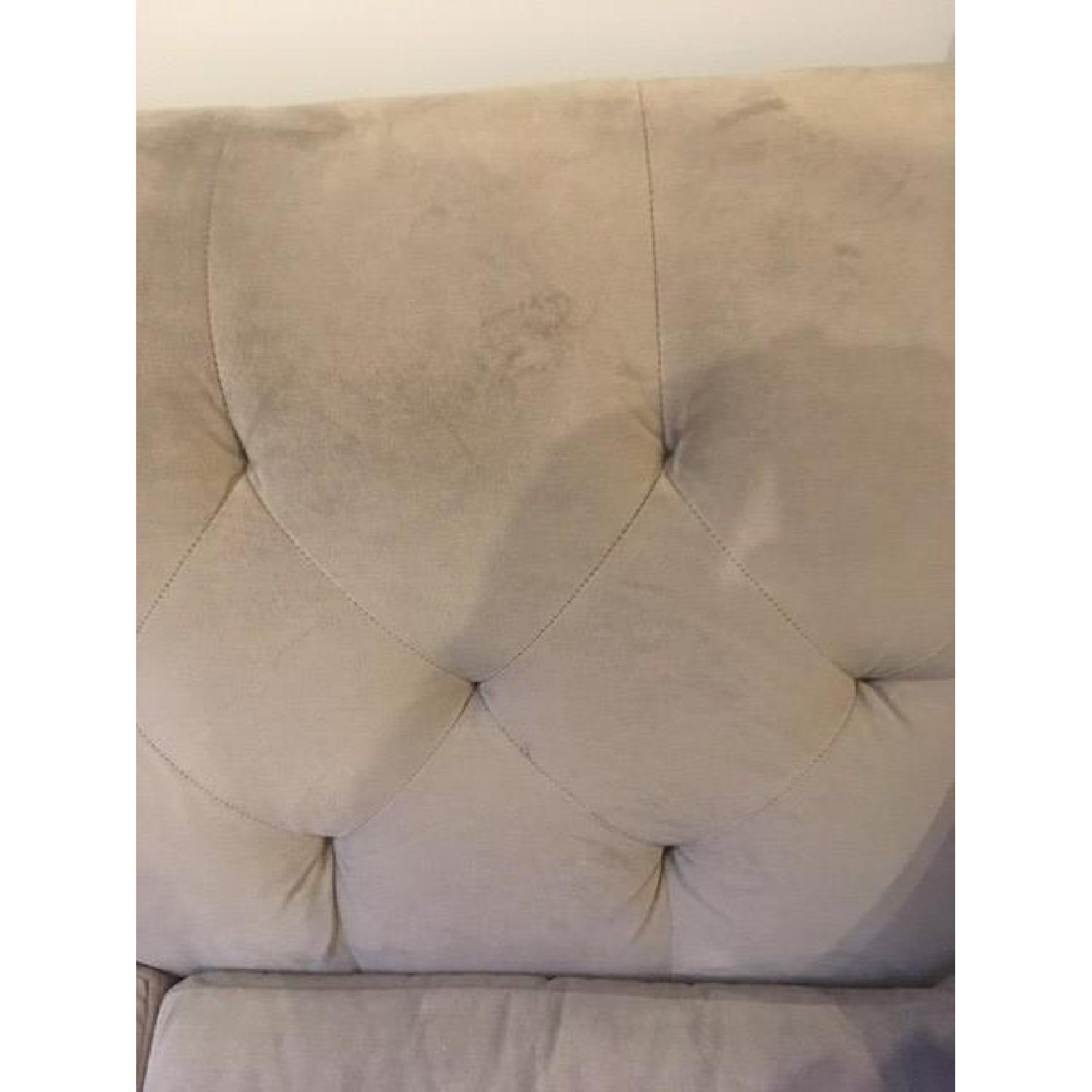 Macy's Tufted Grey 3 Seater Sofa - image-2
