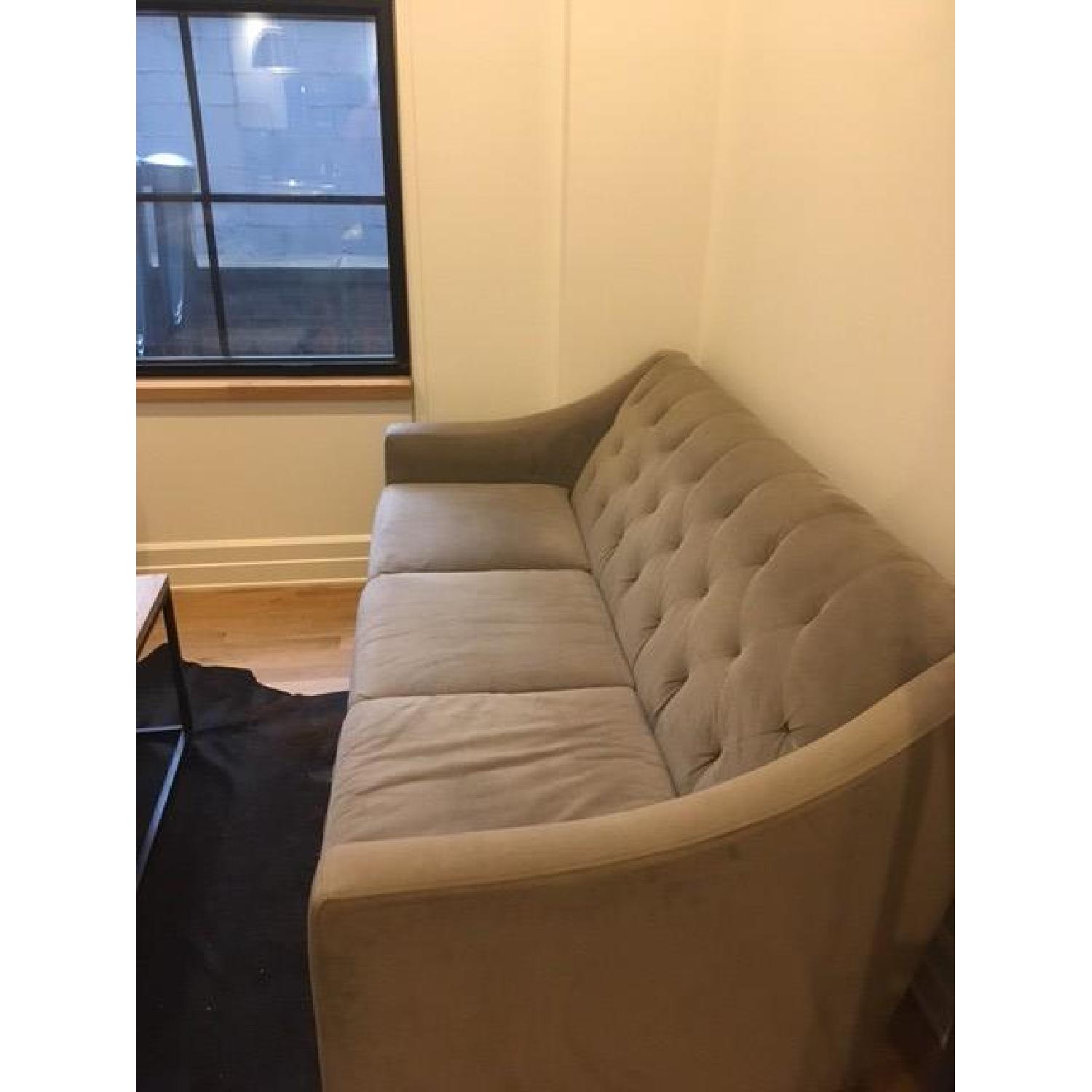 Macy's Tufted Grey 3 Seater Sofa - image-4