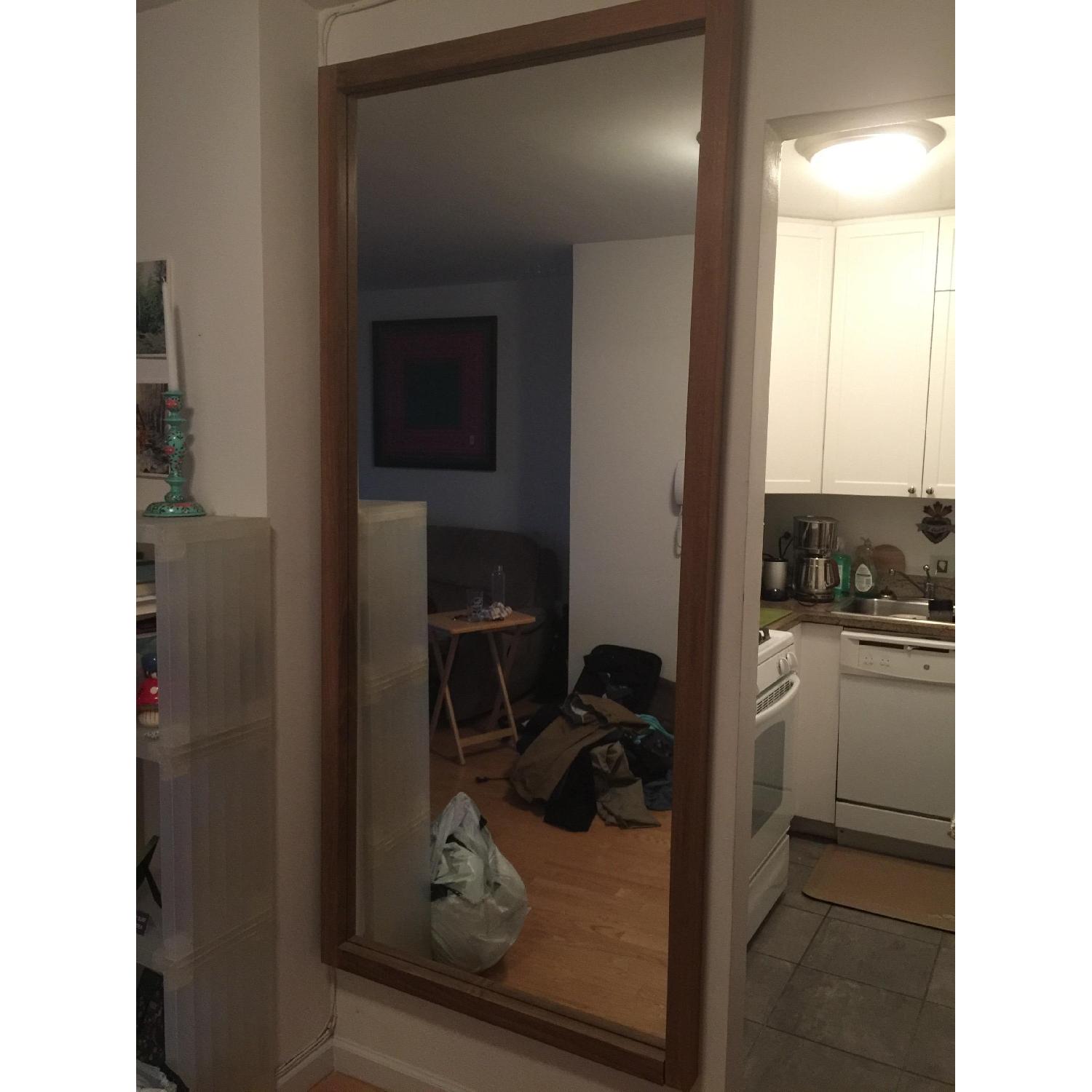 Crate & Barrel Linea II Floor Mirror AptDeco