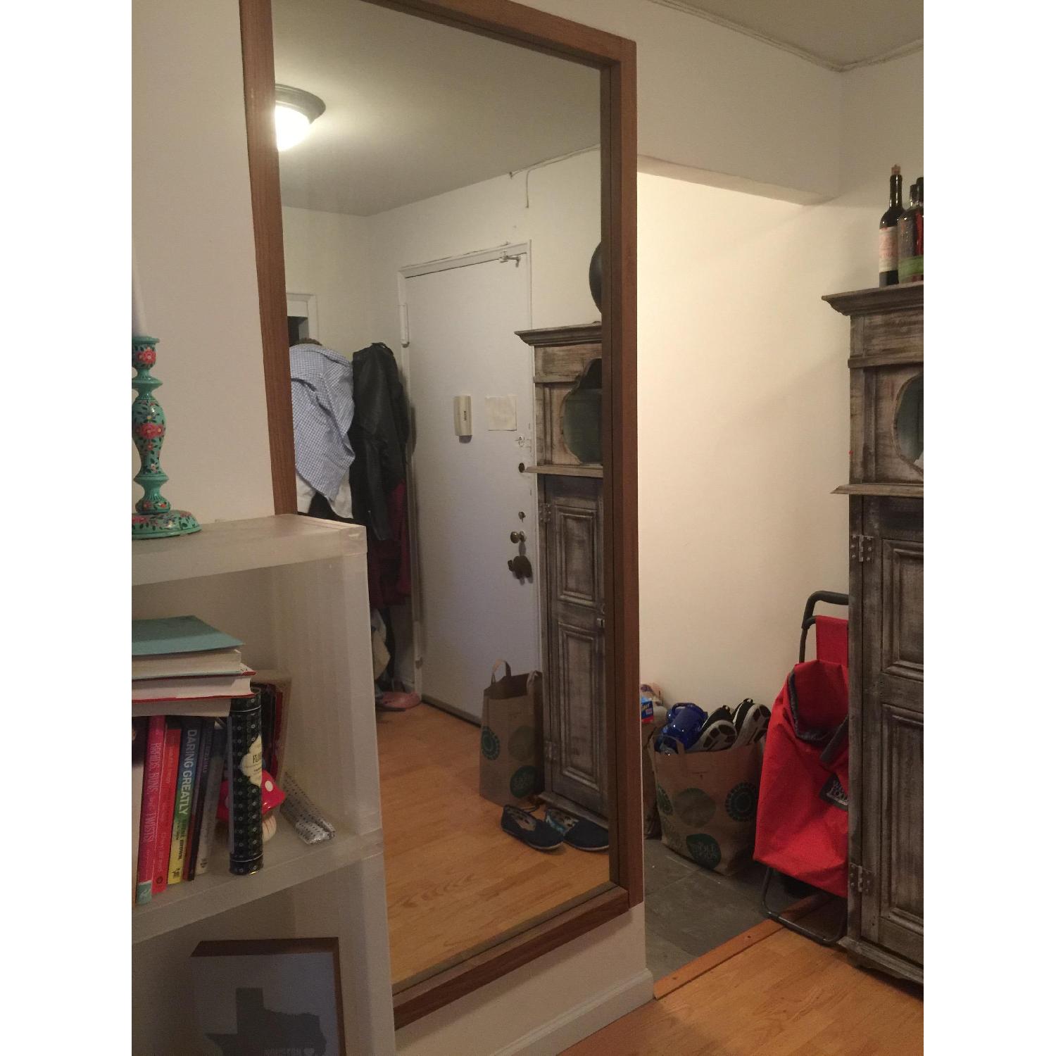 Crate & Barrel Linea II Floor Mirror AptDeco