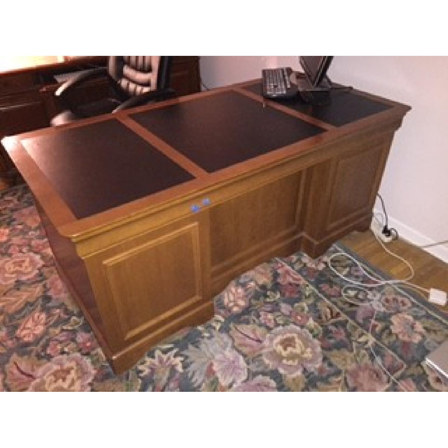 Matching Executive Desk + Credenza - image-1