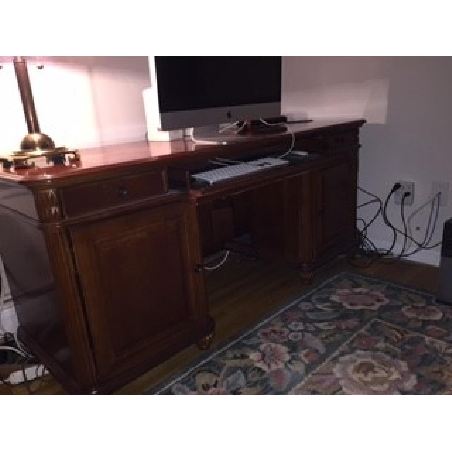 Matching Executive Desk + Credenza AptDeco
