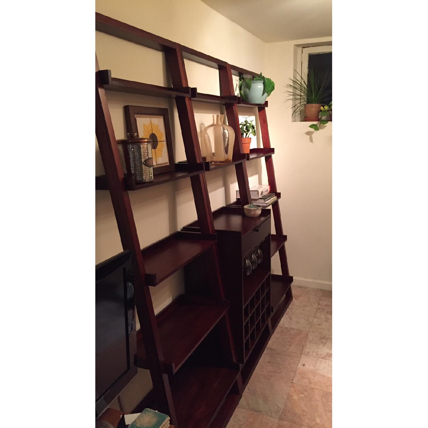 Crate & Barrel Sloane Leaning Wine Bar - image-1
