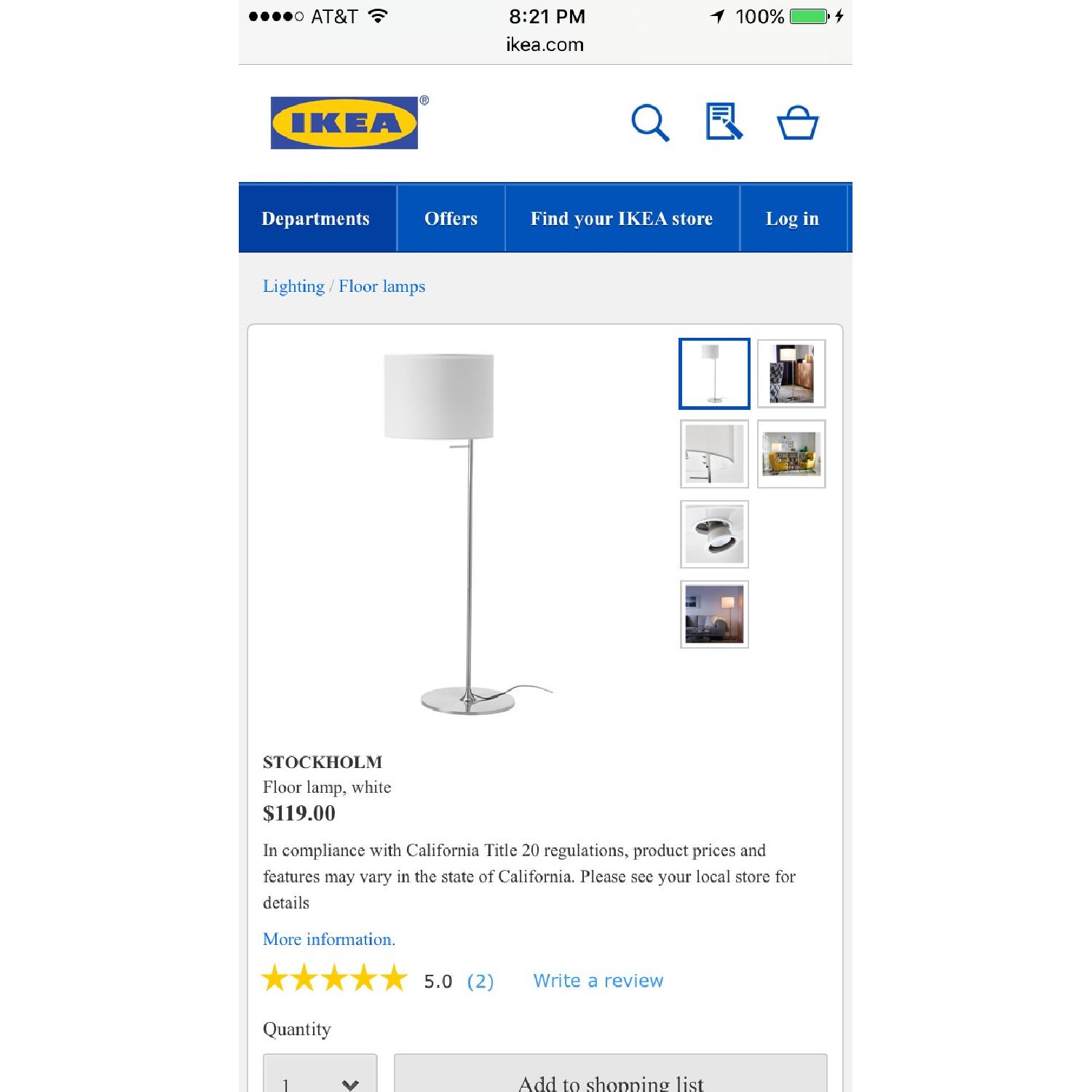 Ikea Stockholm Floor Lamp - image-6