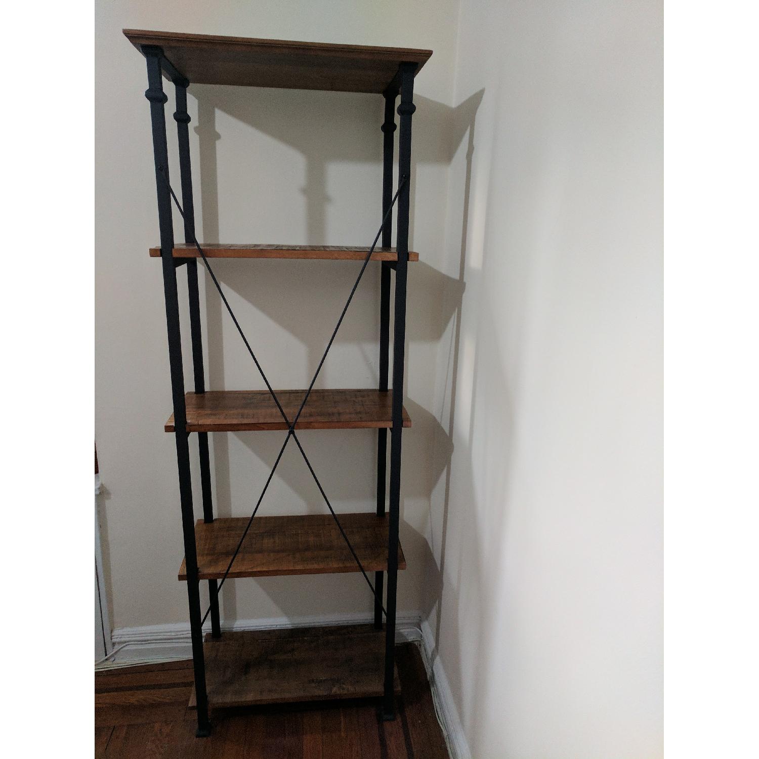 Wayfair Wood & Metal Industrial Bookcase - image-2