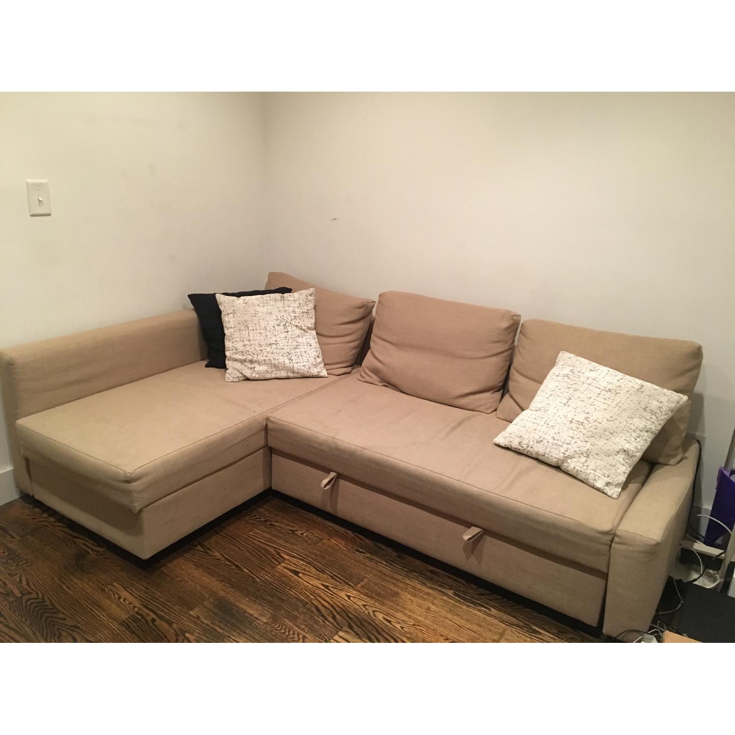 Ikea Friheten Storage Sleeper Sectional Sofa - image-1