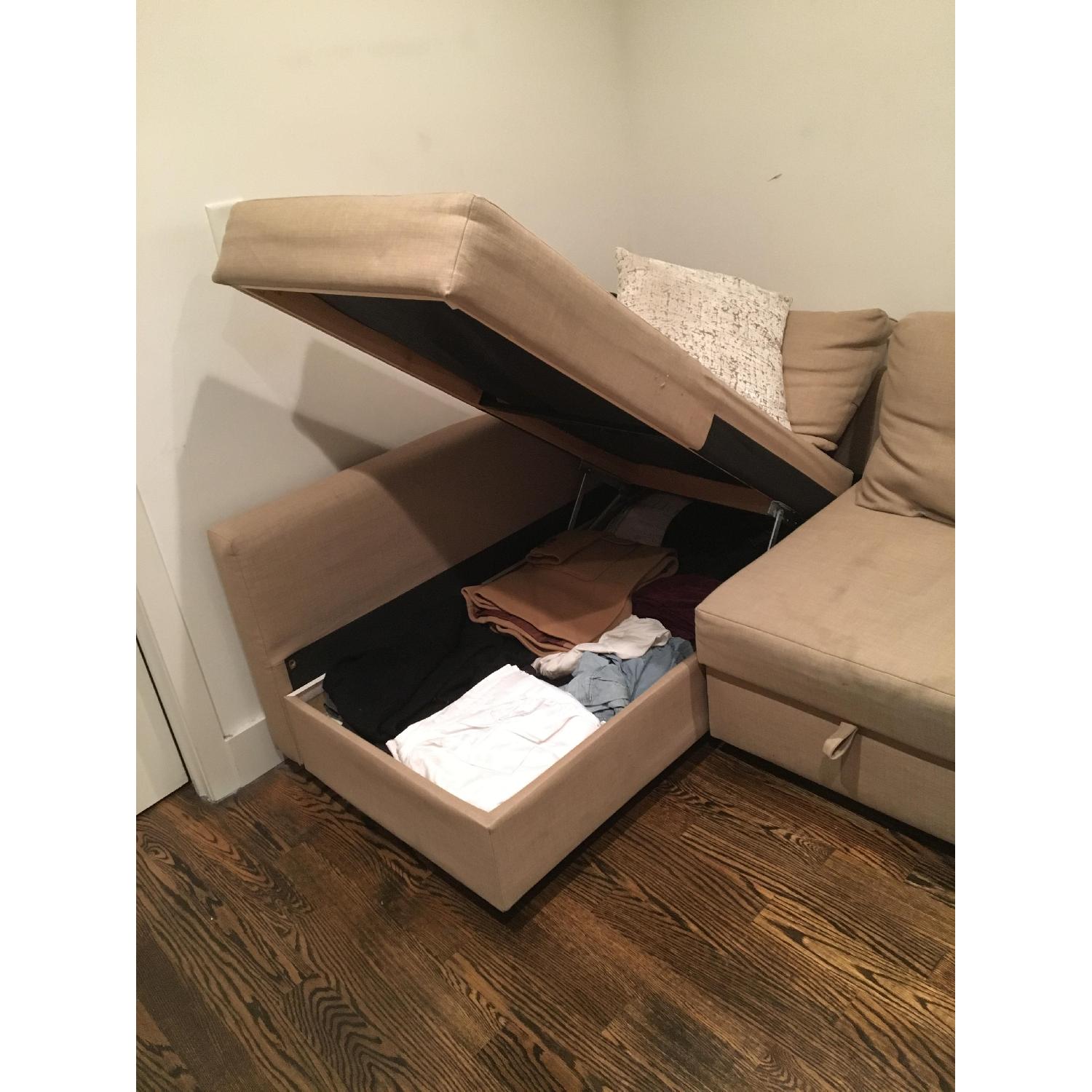 Ikea Friheten Storage Sleeper Sectional Sofa - image-2