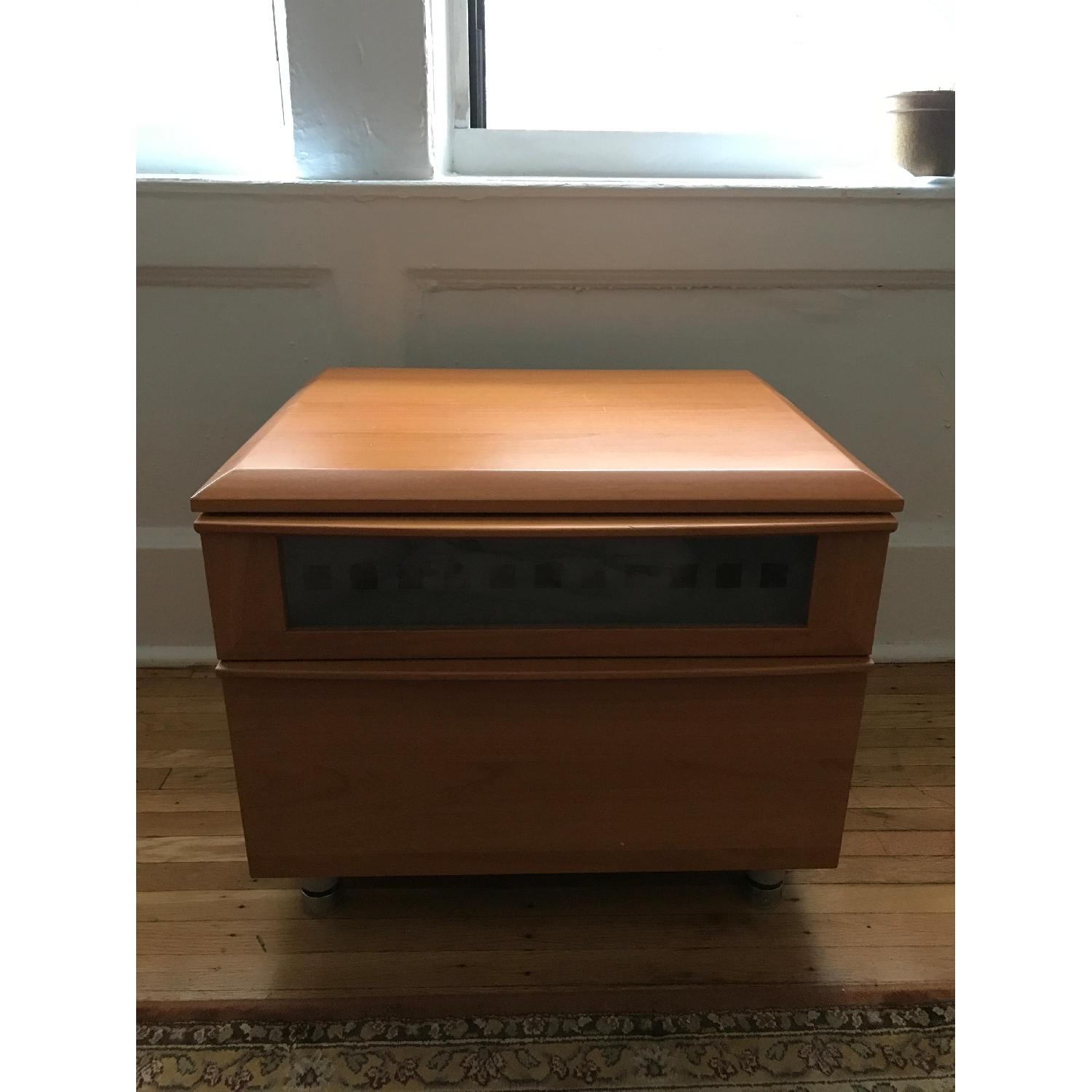 Wood Nightstand - image-1