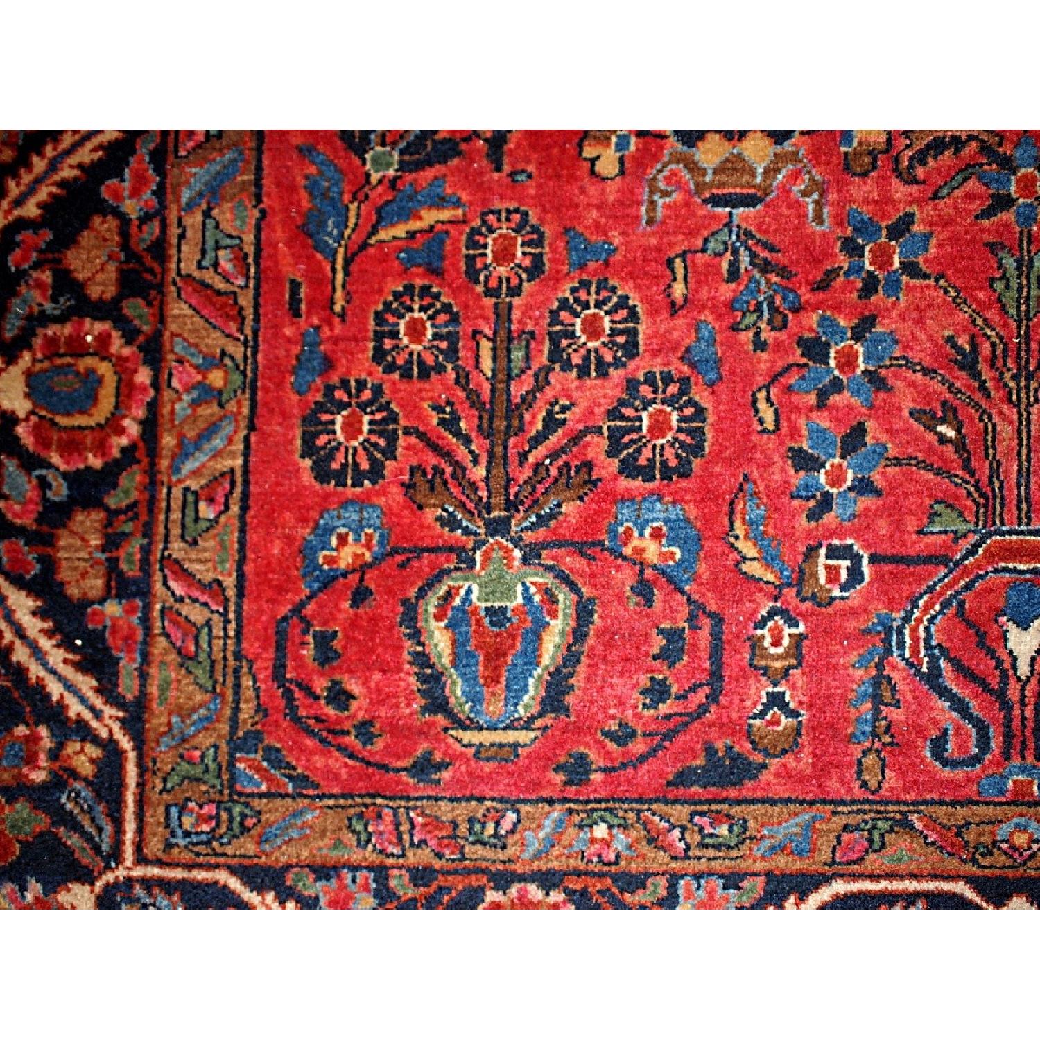 Antique 1900s Persian Sarouk Rug - image-4