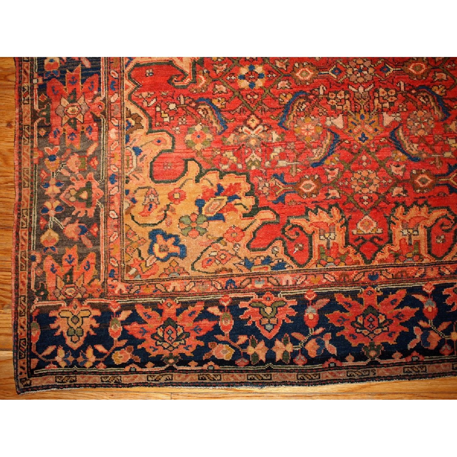 Antique 1880s Persian Sarouk Farahan Rug - image-3