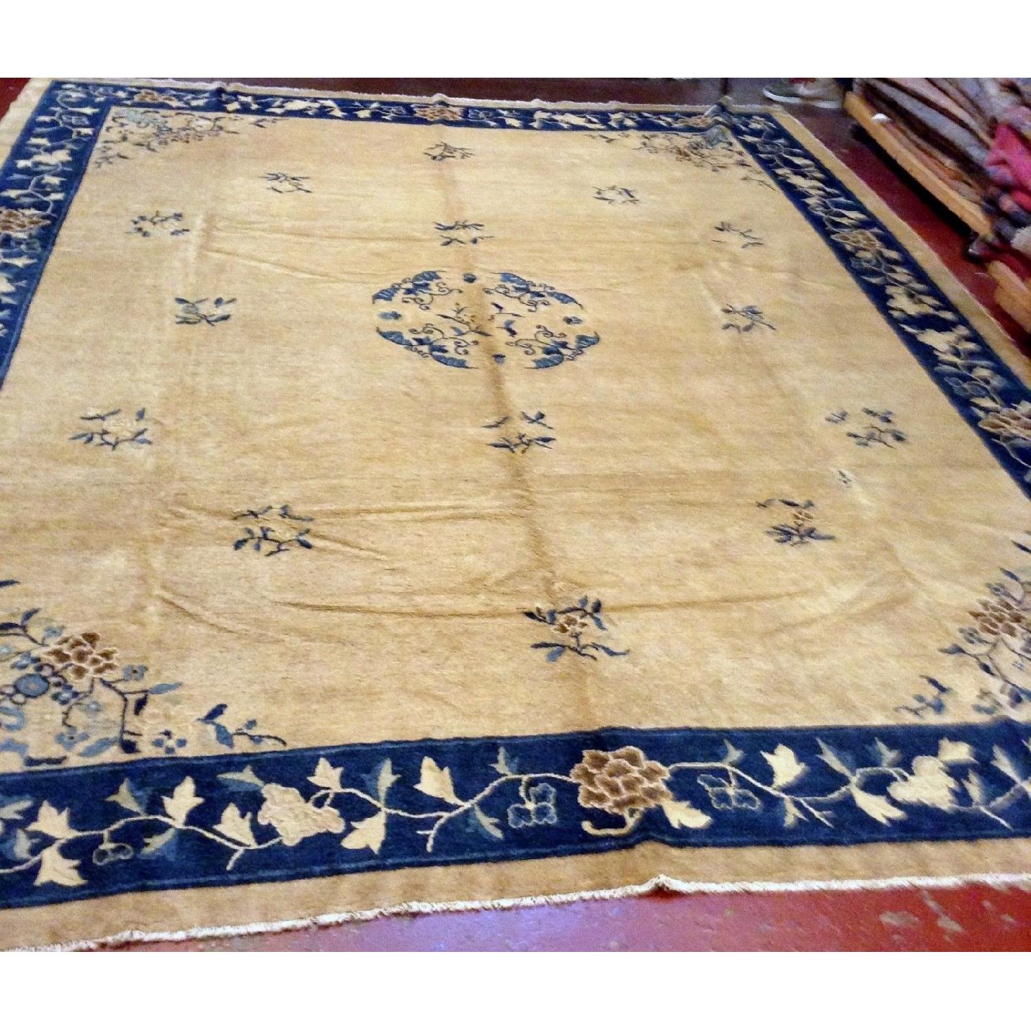Antique 1900s Chinese Peking Rug - image-1