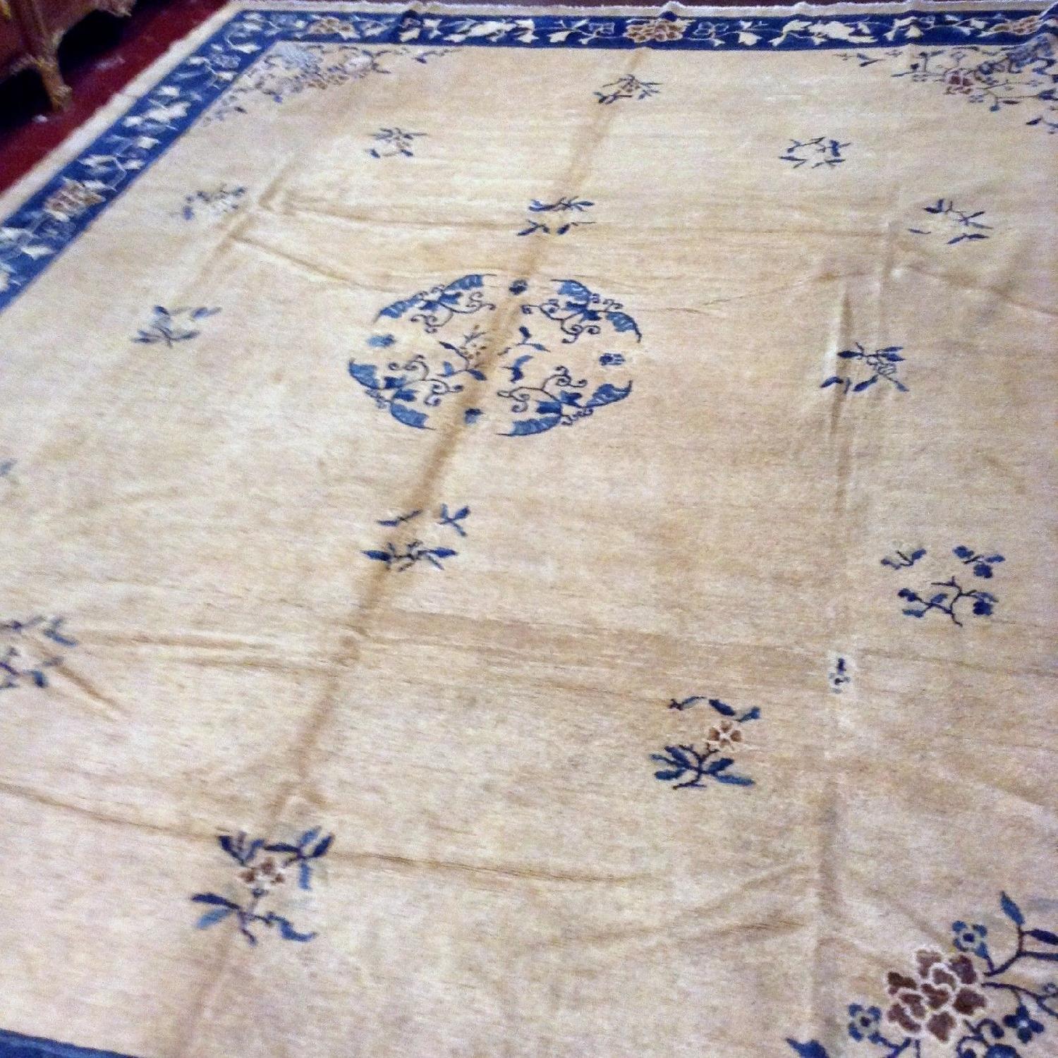Antique 1900s Chinese Peking Rug - image-5